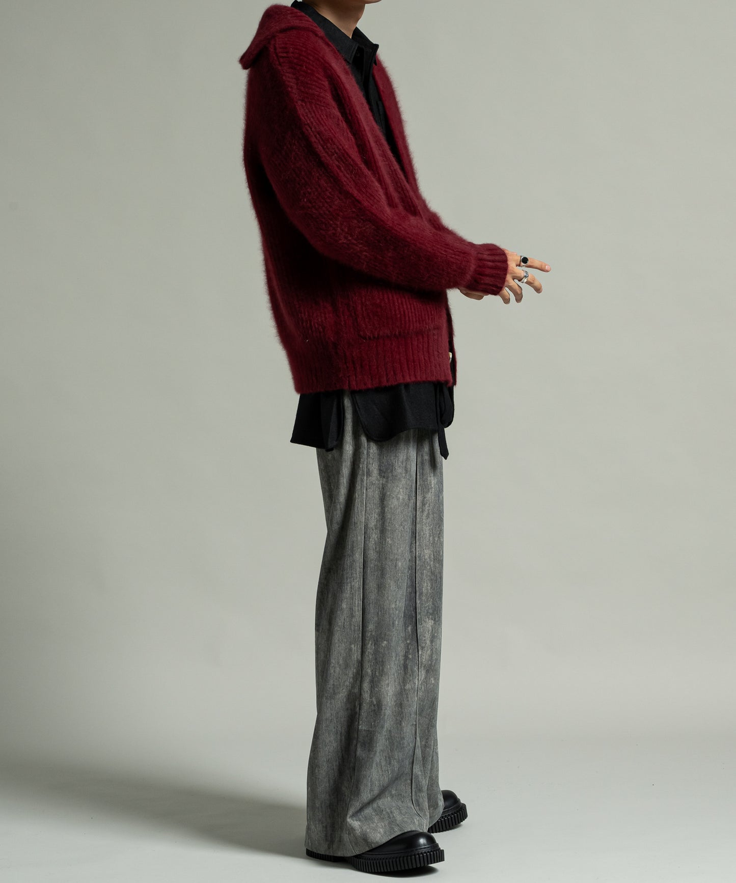 FOX FUR KNIT CARDIGAN