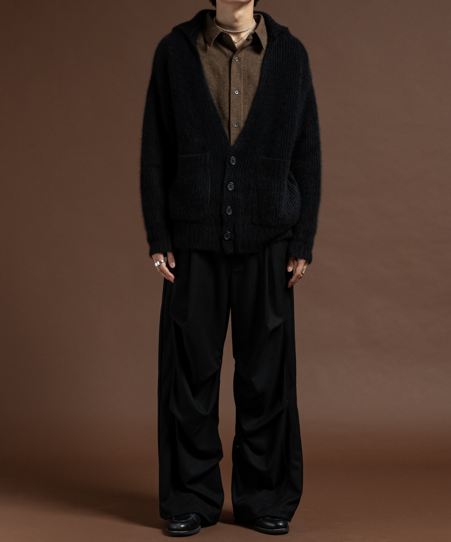 FOX FUR KNIT CARDIGAN