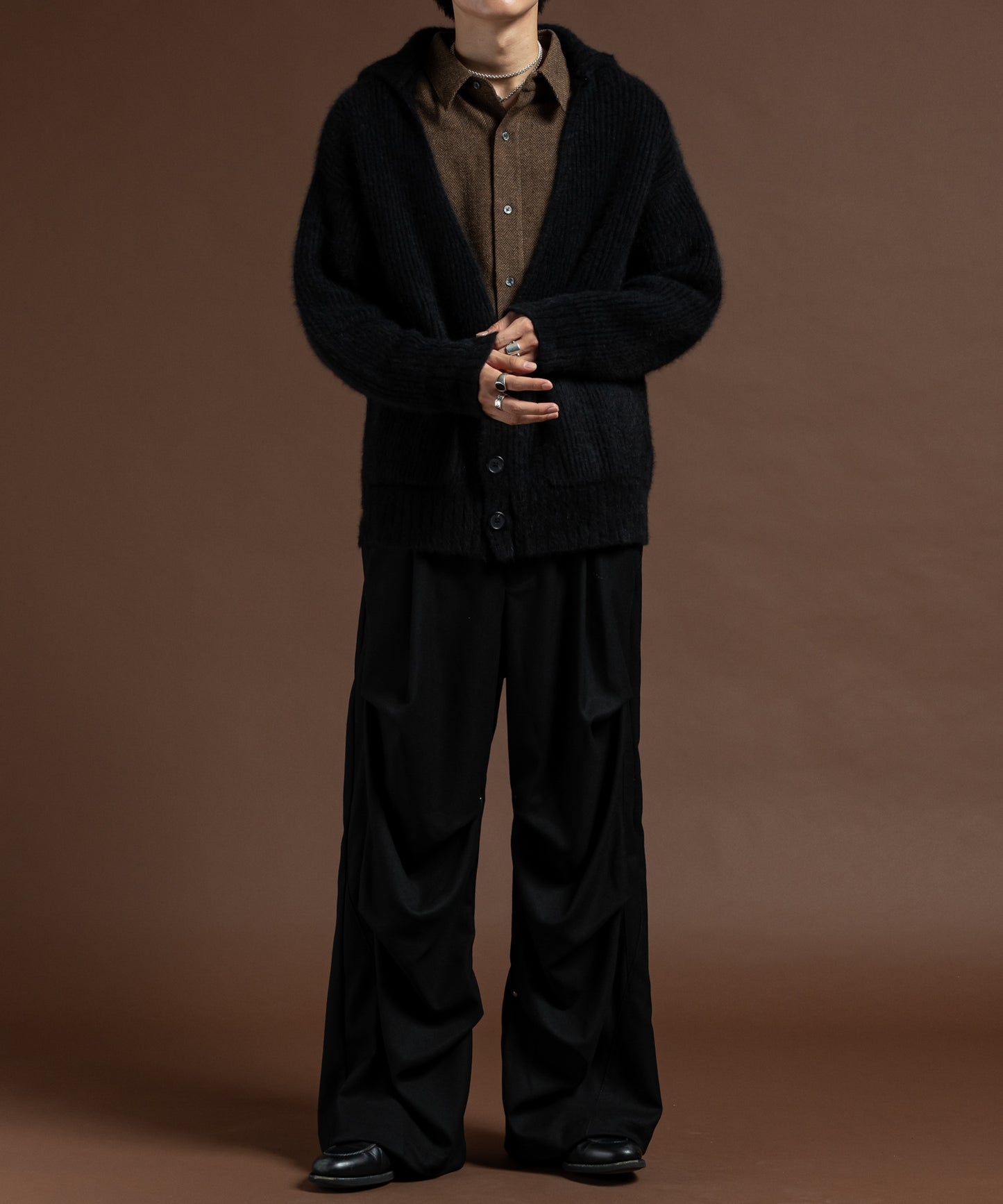 FOX FUR KNIT CARDIGAN