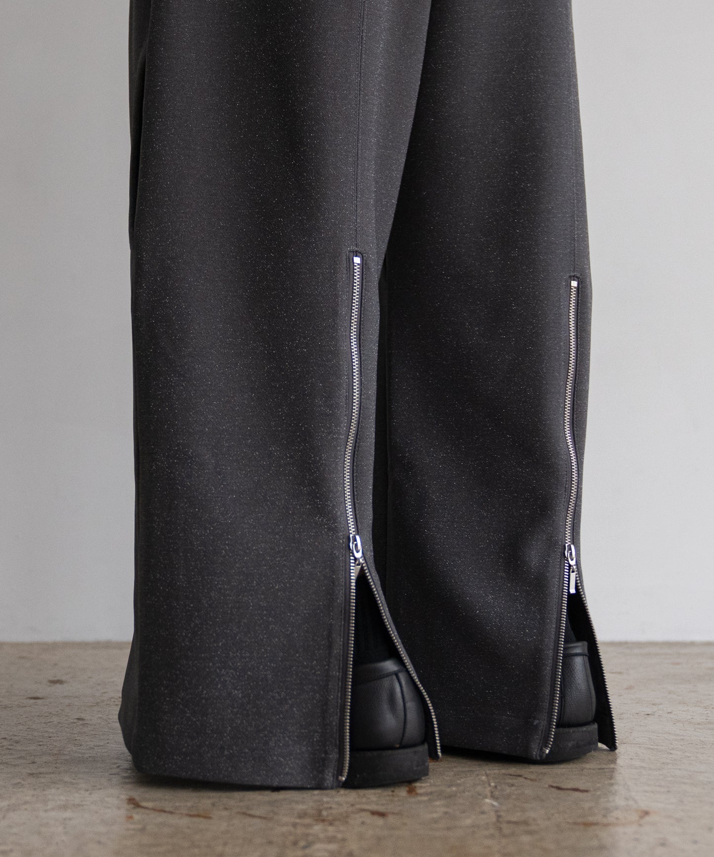 LAME JERSEY TRACK PANTS