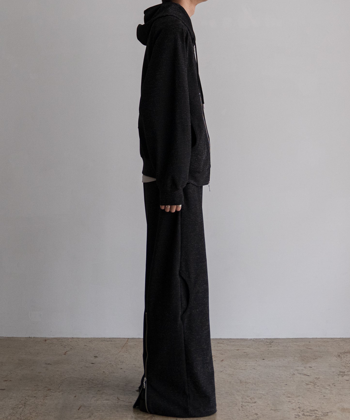 LAME JERSEY HOODIE