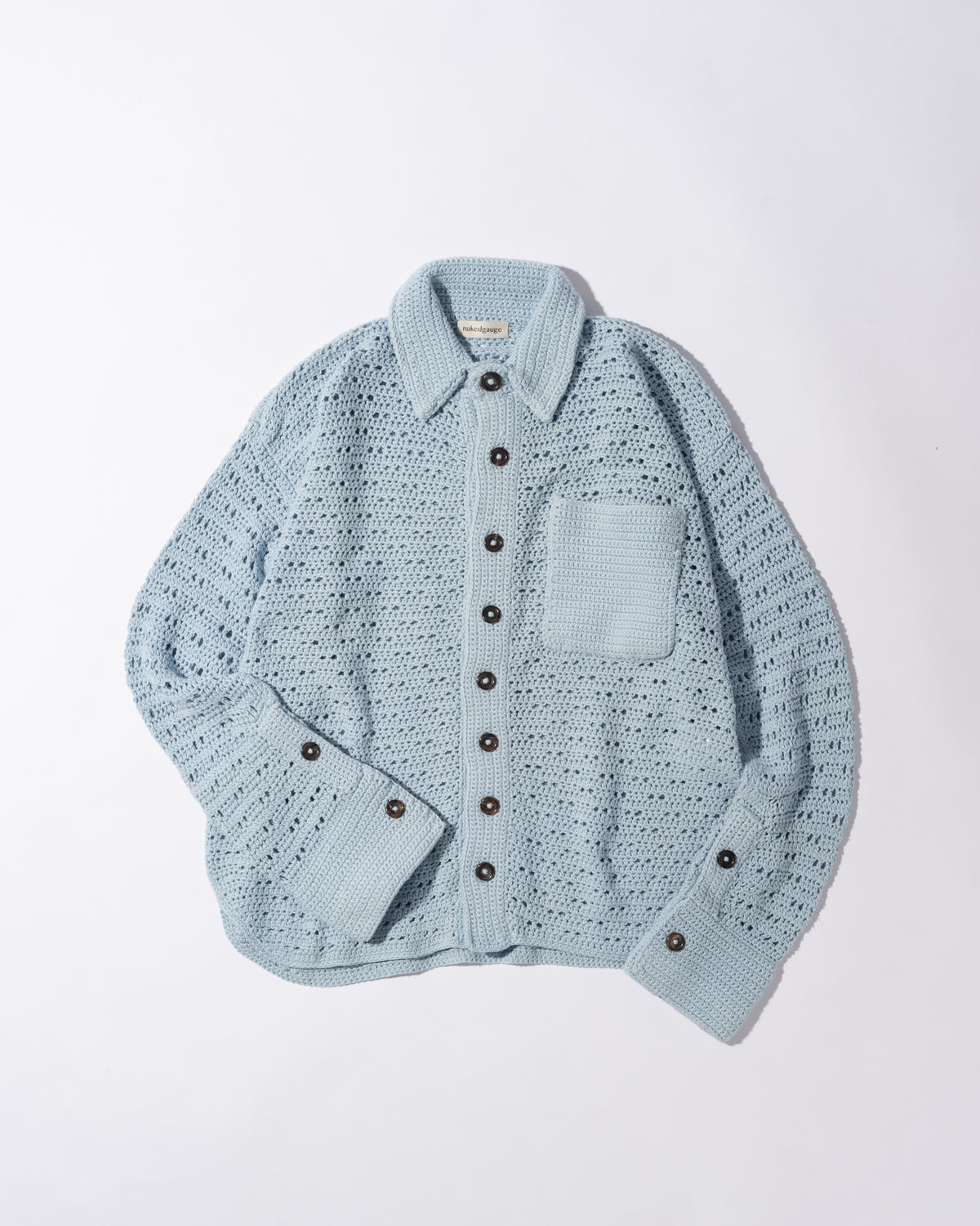 HAND KNITTING MESH SHIRT