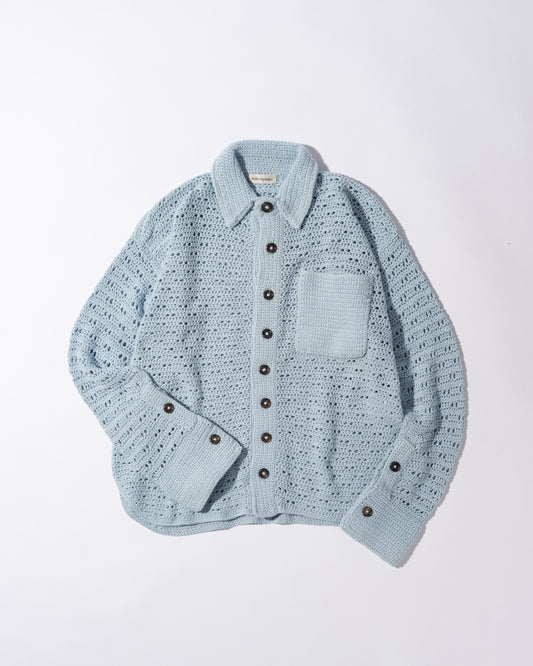 HAND KNITTING MESH SHIRT
