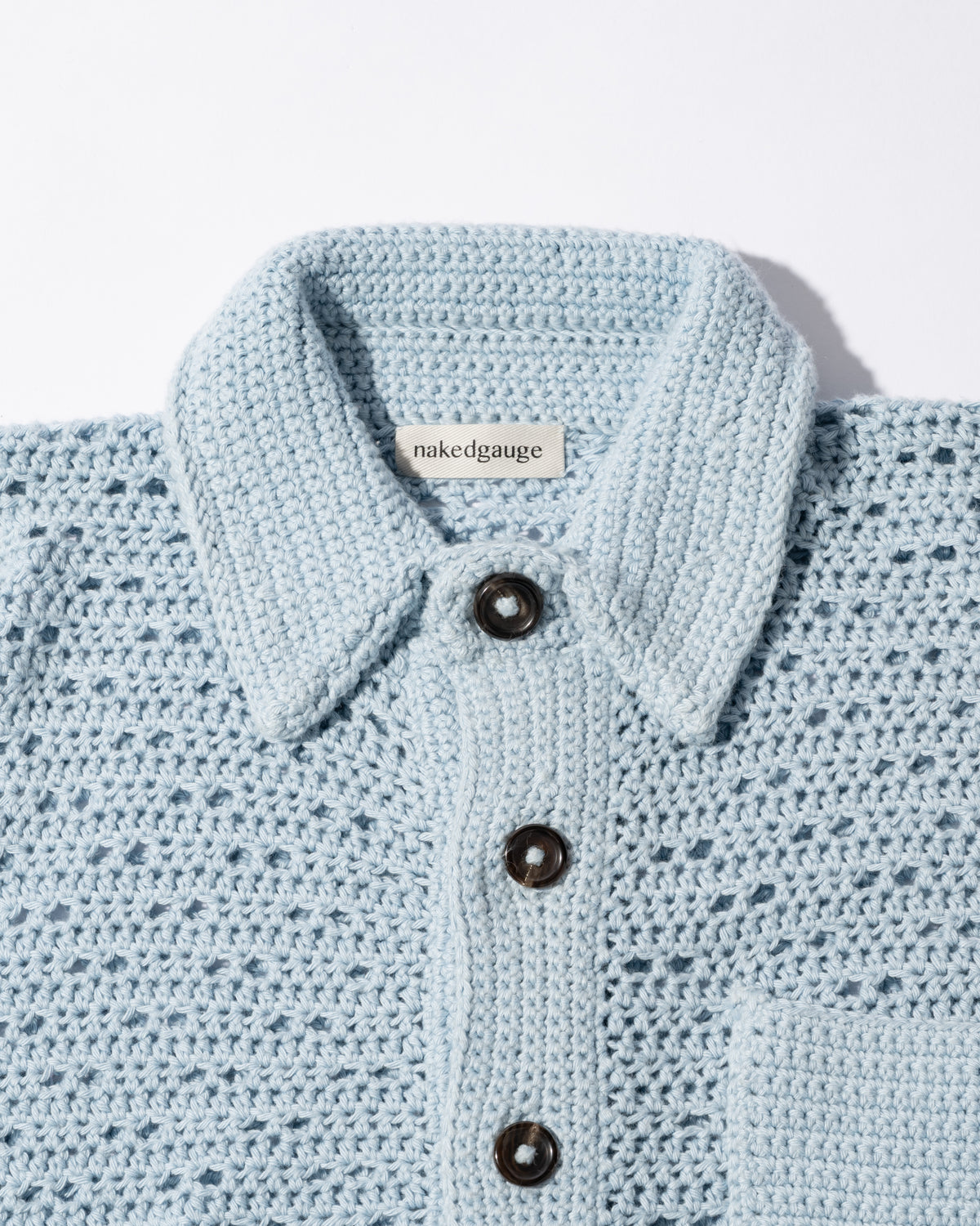 HAND KNITTING MESH SHIRT