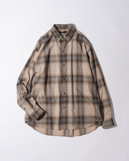 LIGHTWEIGHT OMBRE CHECK SHIRT