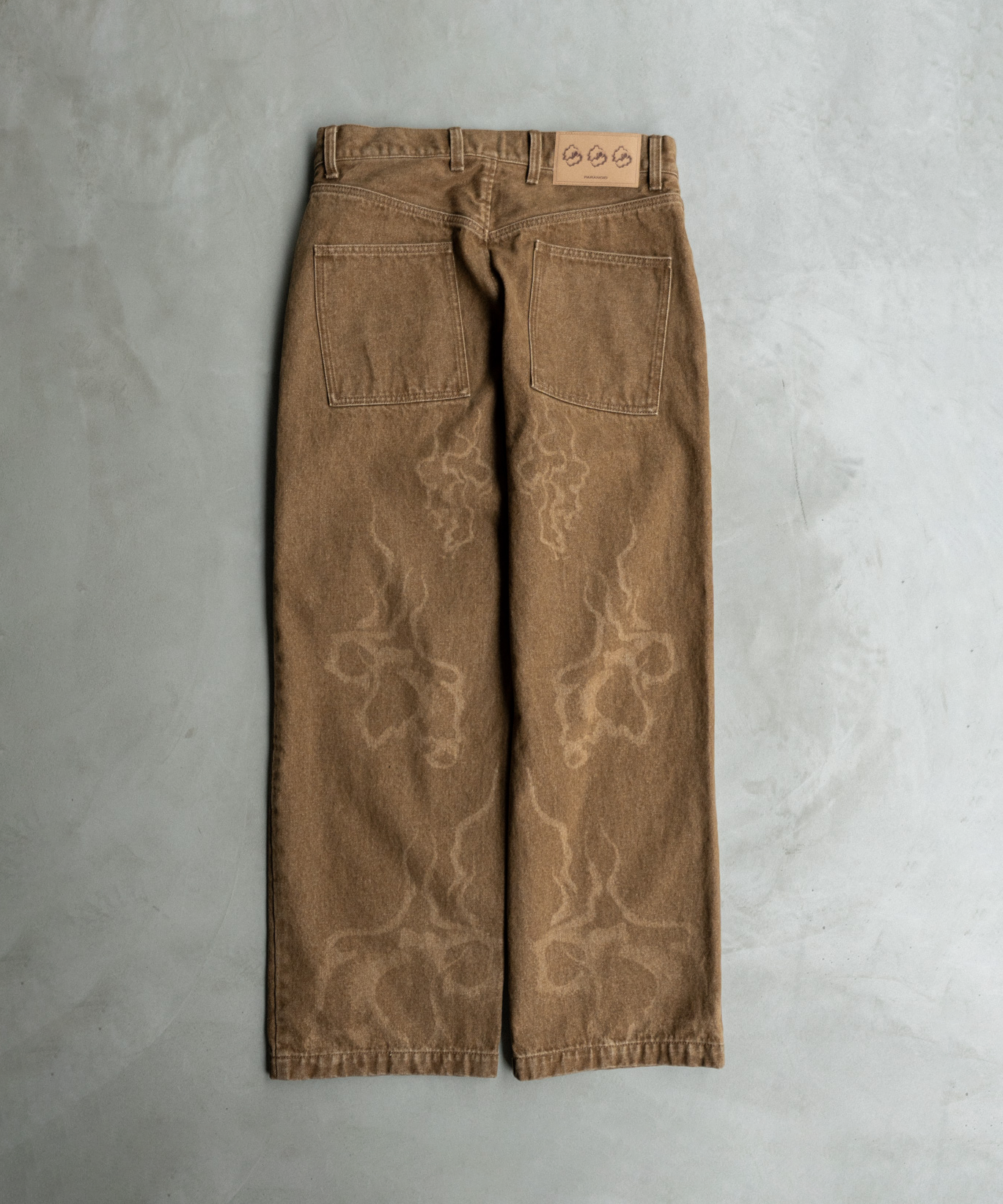 Laser Breach Straight Wide Denim