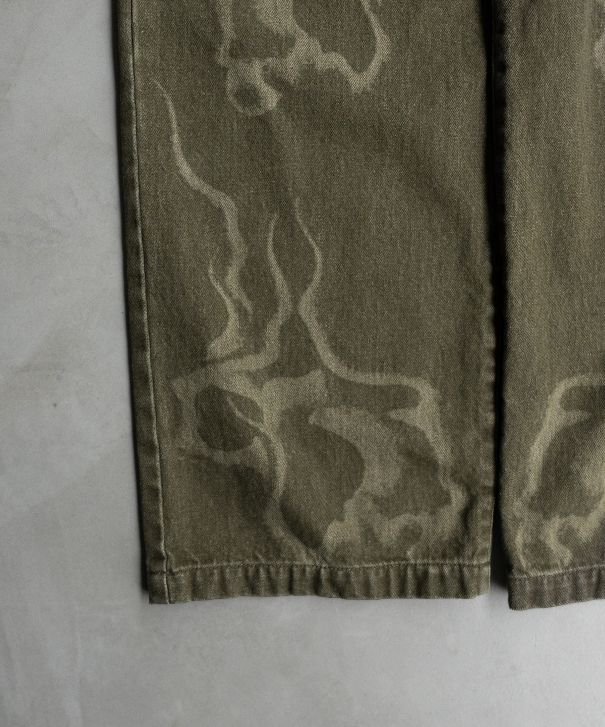 Laser Breach Straight Wide Denim