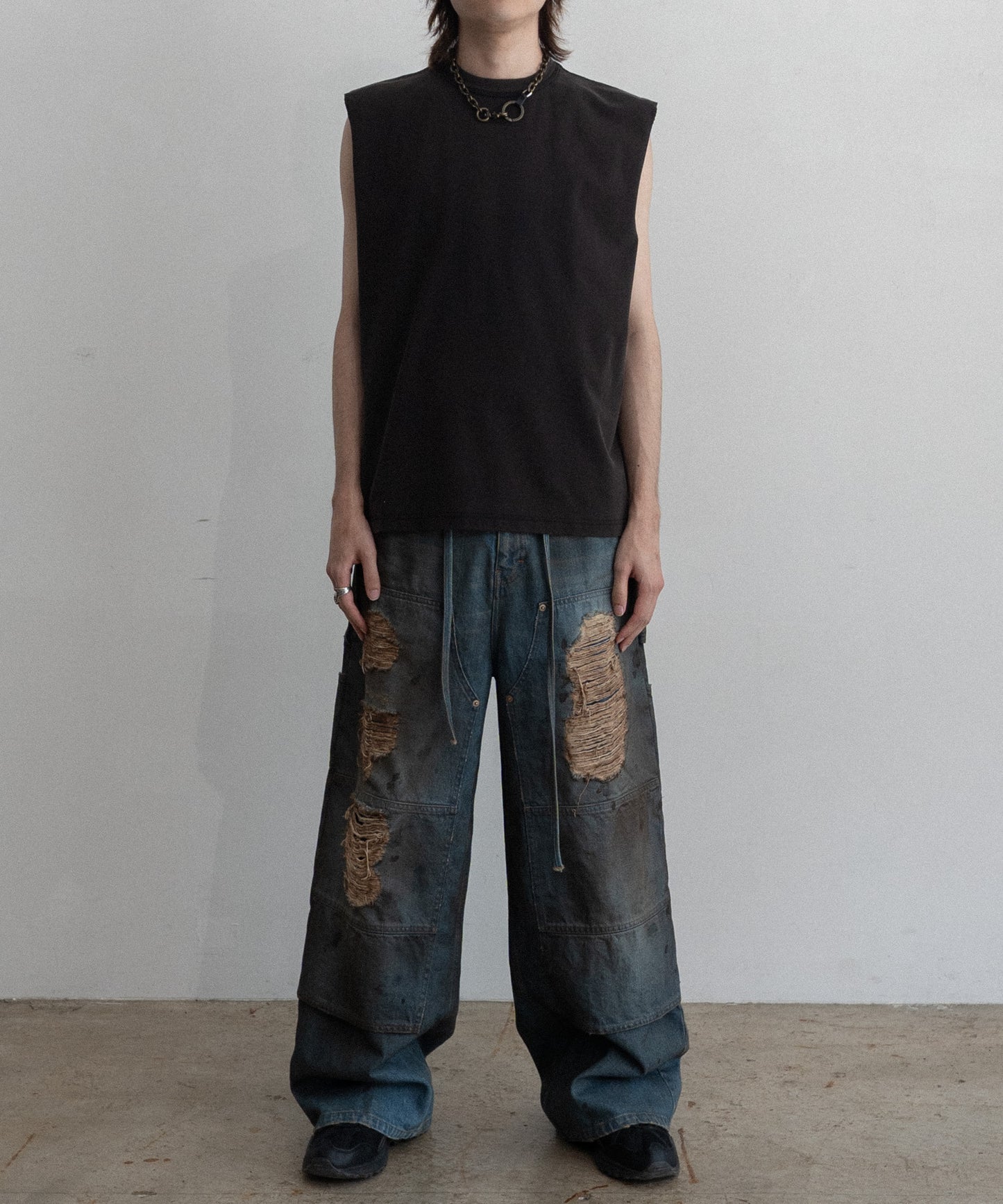 Frosted Sleeve Less Tee