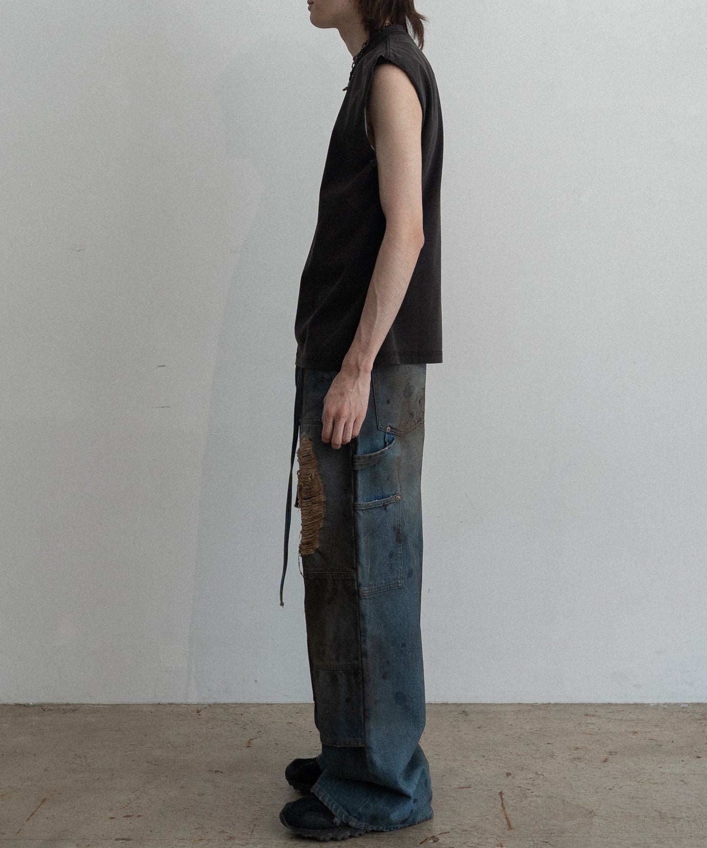 Frosted Sleeve Less Tee