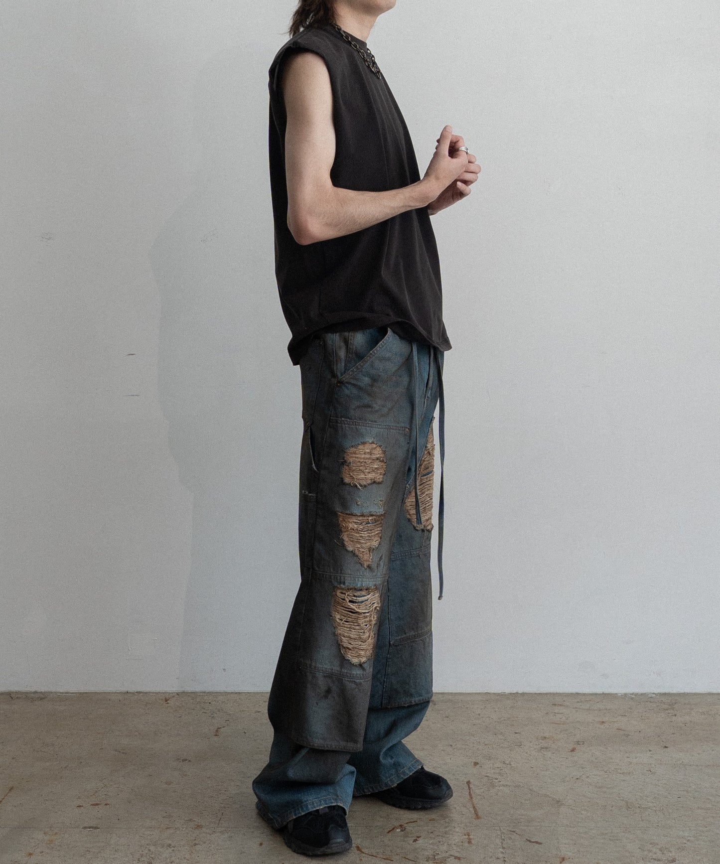 Frosted Sleeve Less Tee