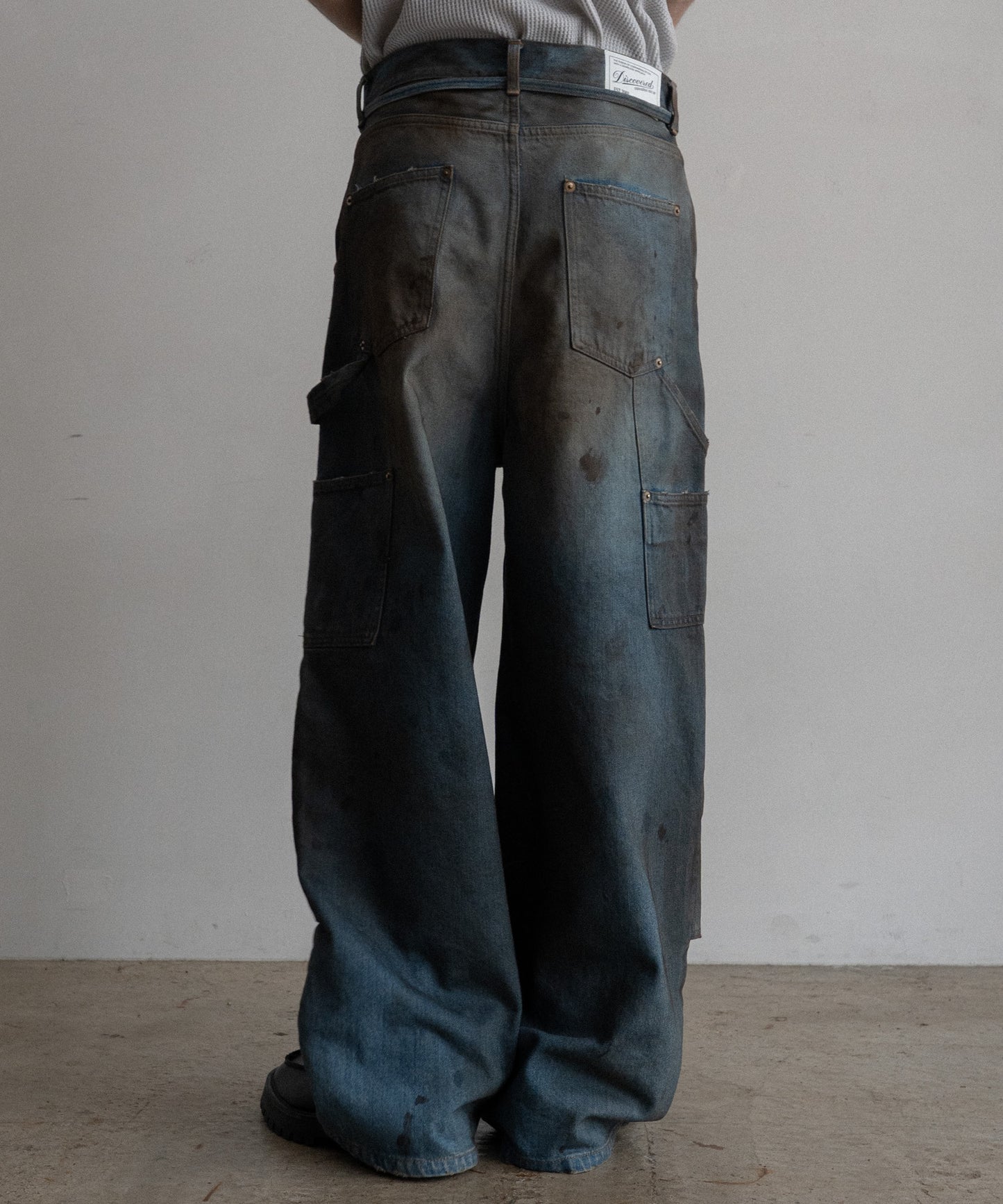 DOUBLE KNEE DENIM PANTS