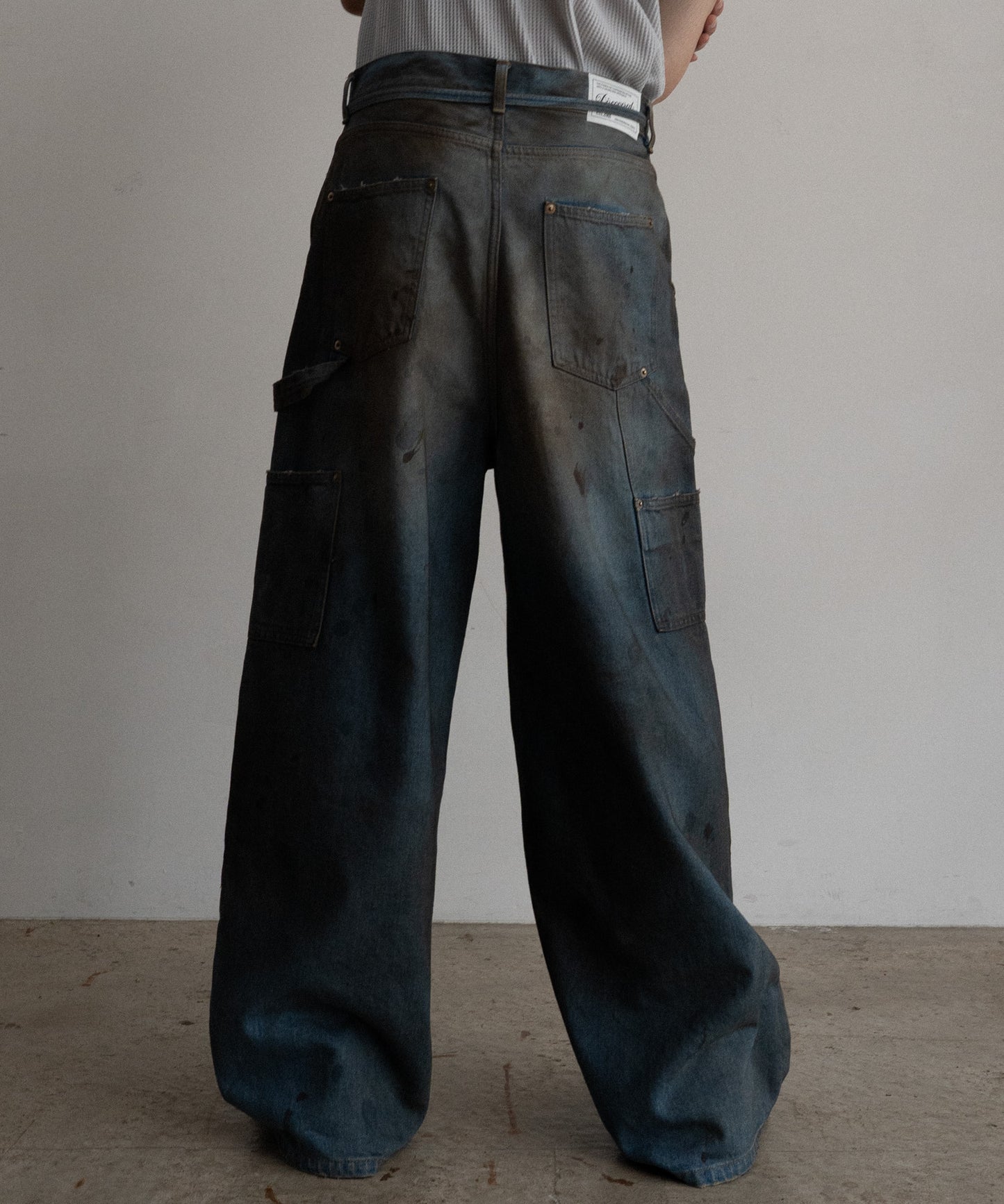 DOUBLE KNEE DENIM PANTS