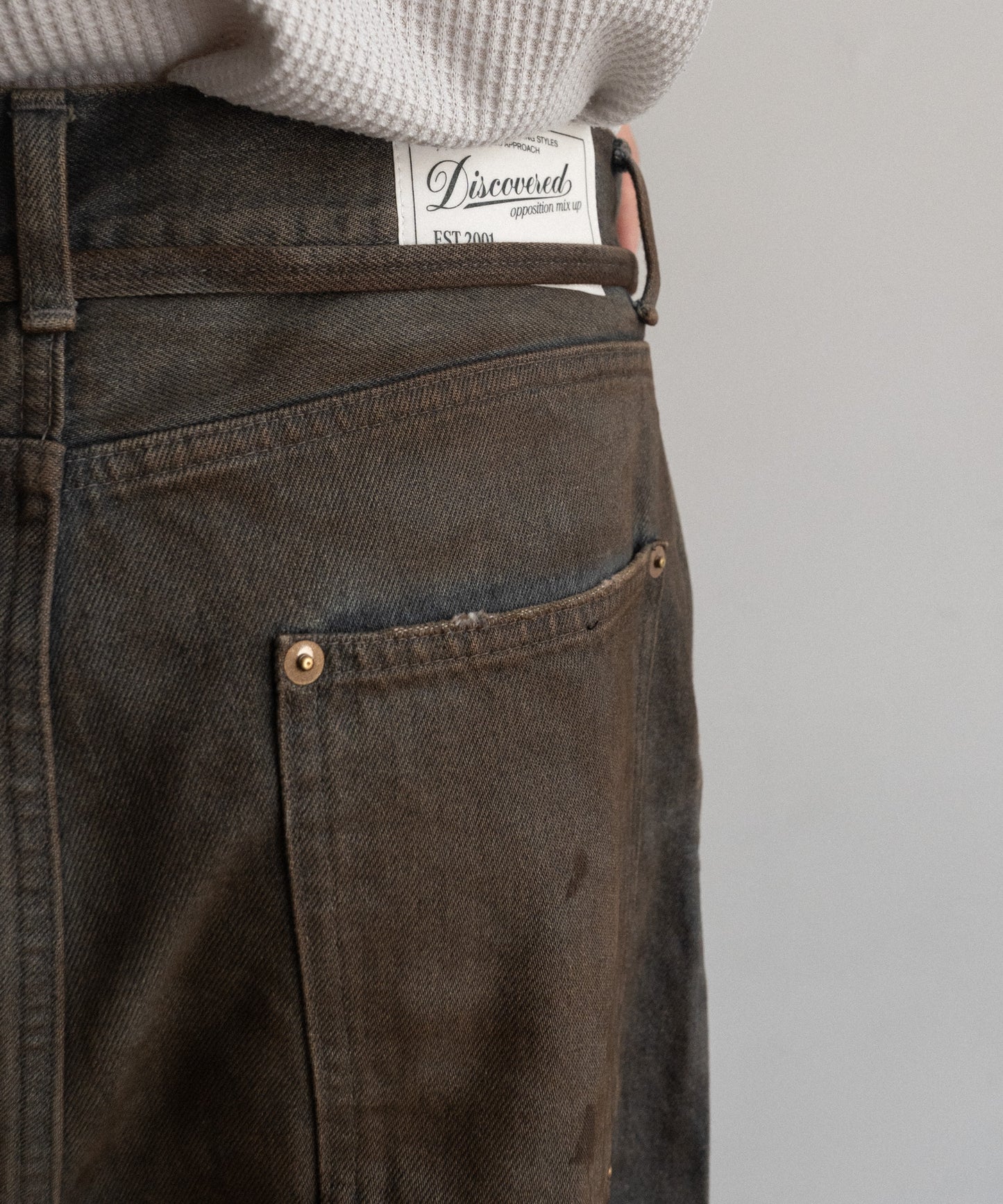 DOUBLE KNEE DENIM PANTS