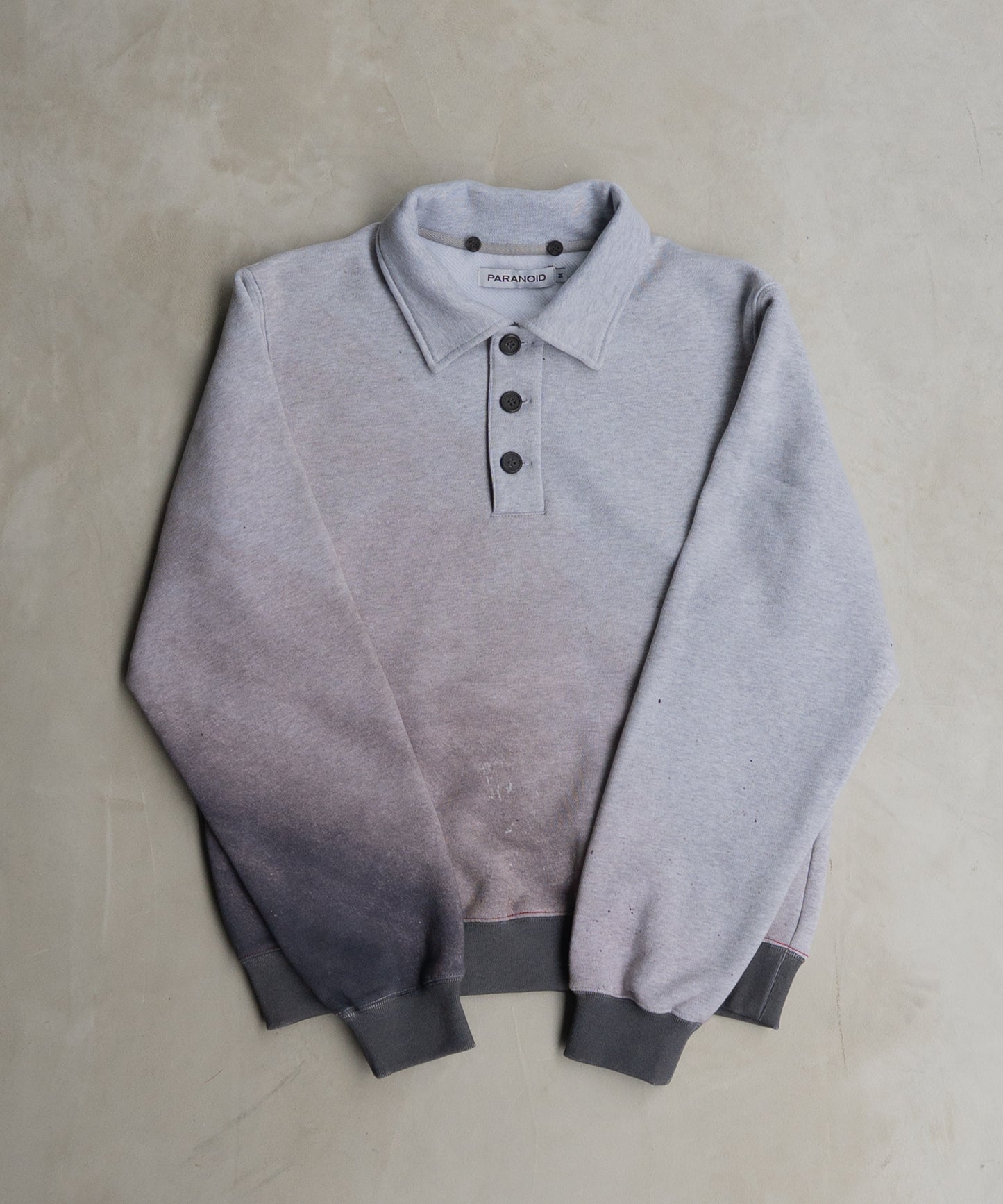 Gradation Hooded Polo Sweater
