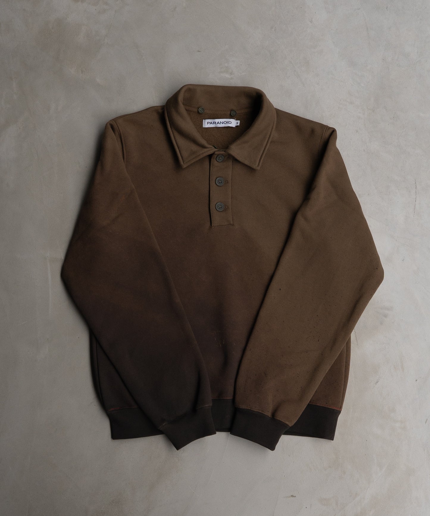 Gradation Hooded Polo Sweater