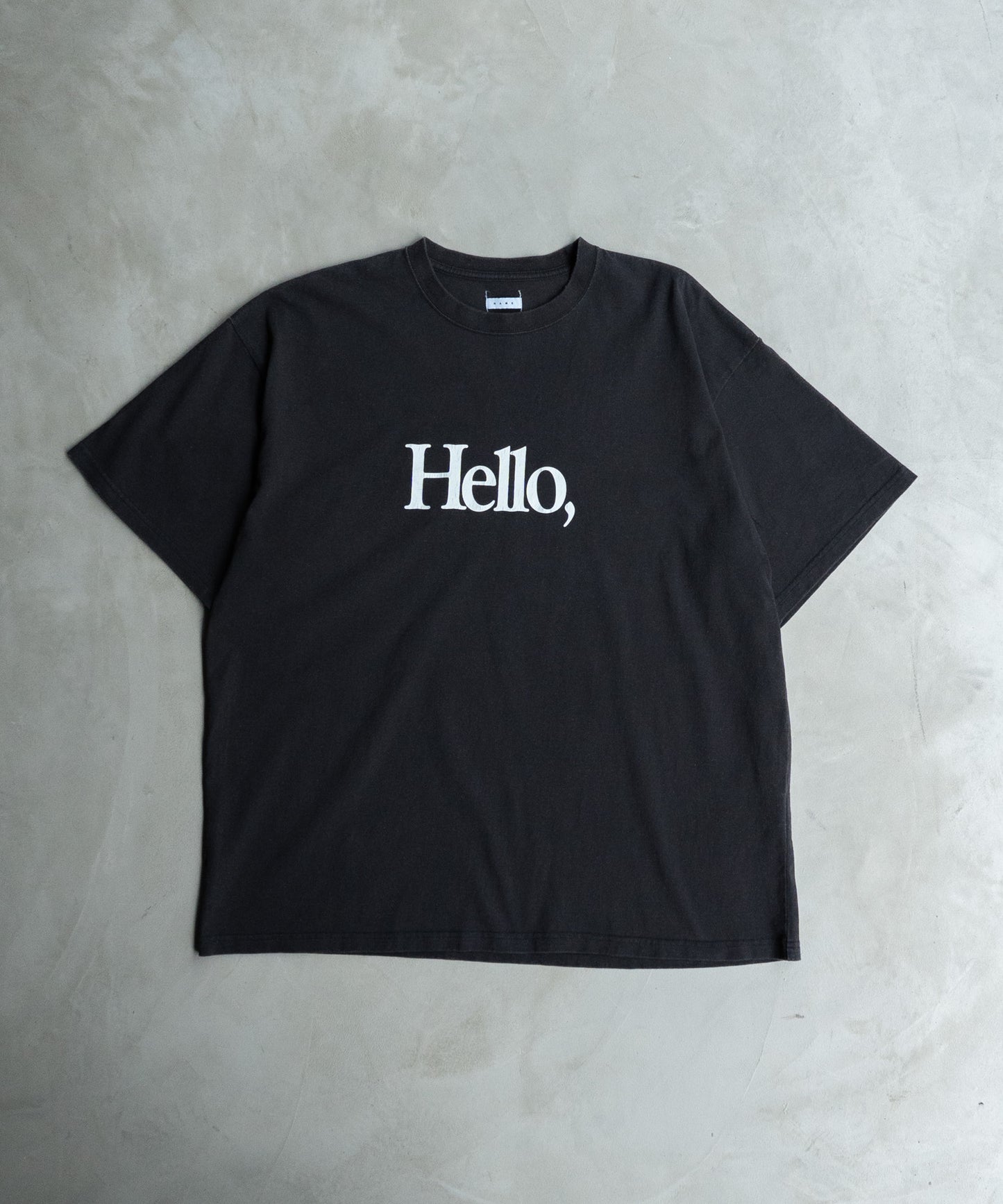 LOOSE FIT PRINT TEE : HELLO,GOOD BUY!