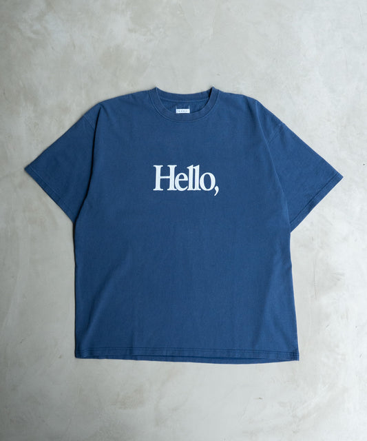 LOOSE FIT PRINT TEE : HELLO,GOOD BUY!