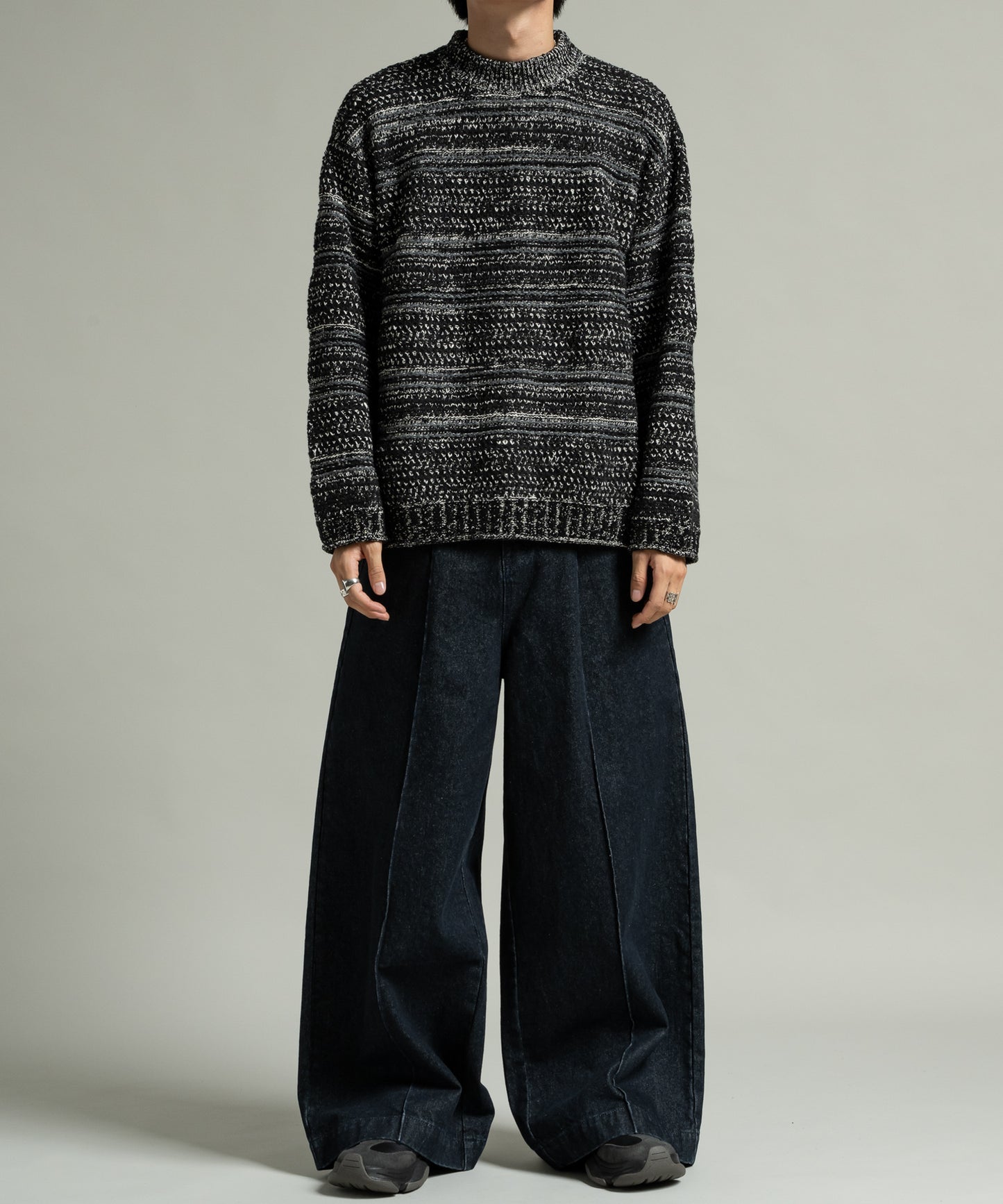 Multi Border Mix Pullover