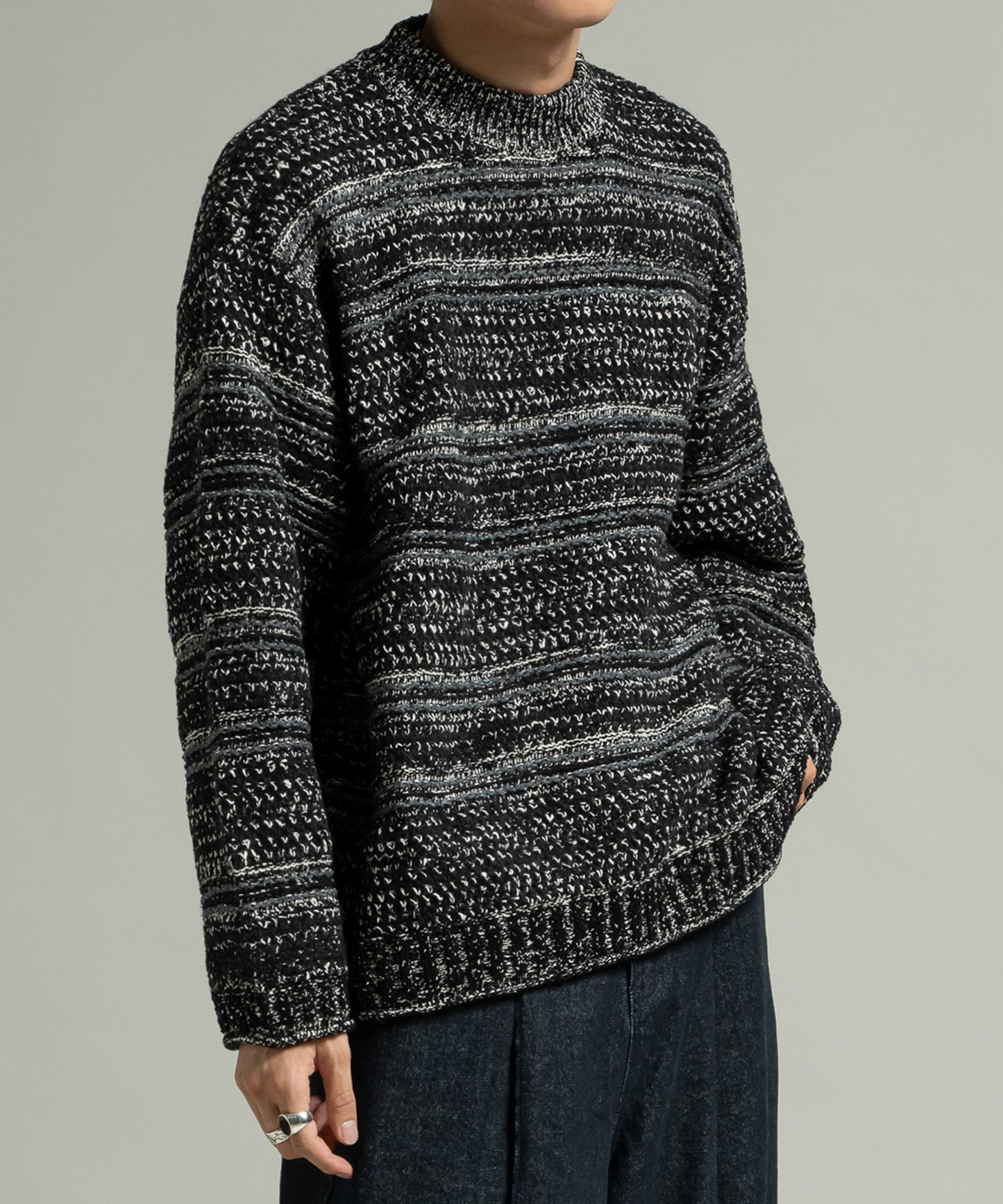 Multi Border Mix Pullover