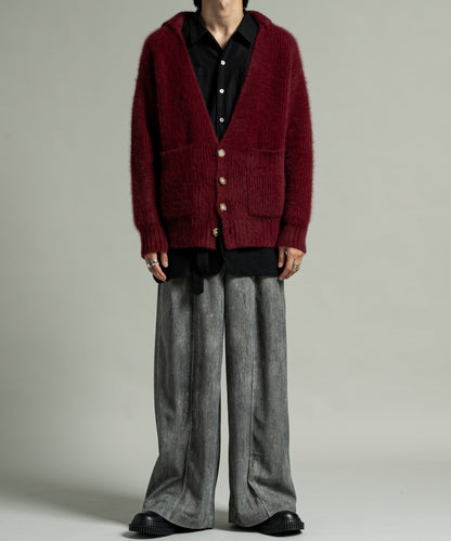 FOX FUR KNIT CARDIGAN