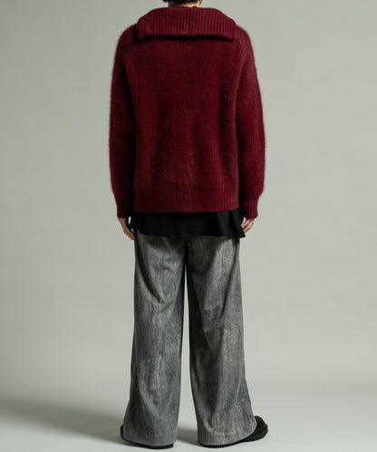FOX FUR KNIT CARDIGAN