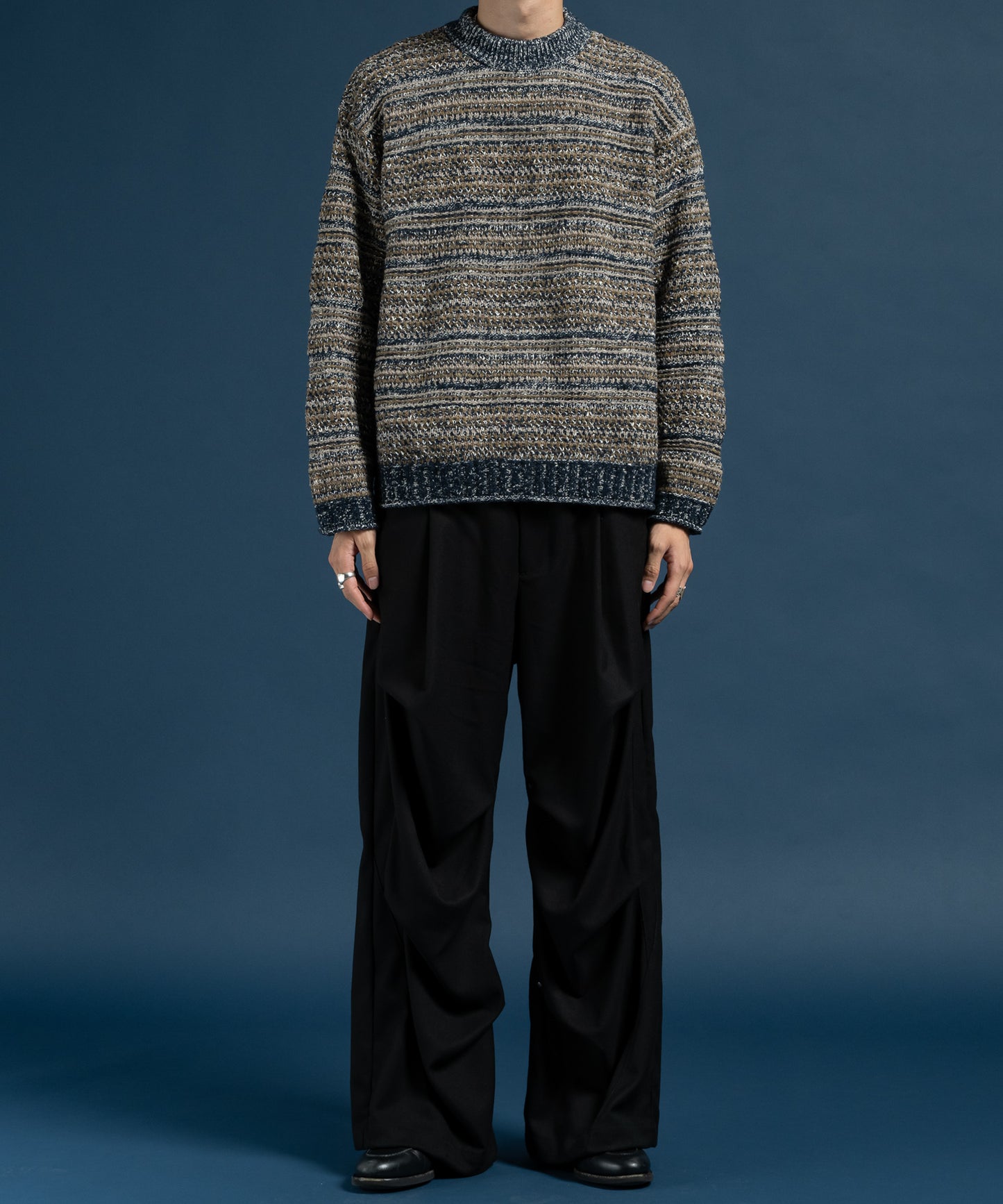 Multi Border Mix Pullover