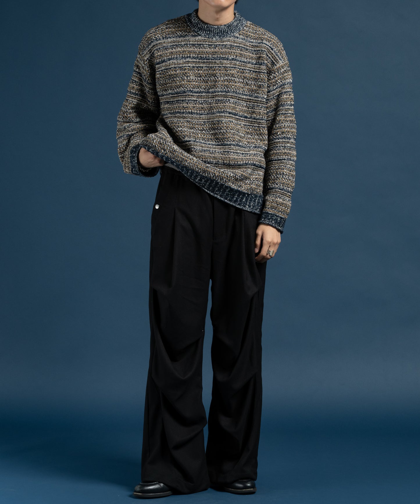 Multi Border Mix Pullover