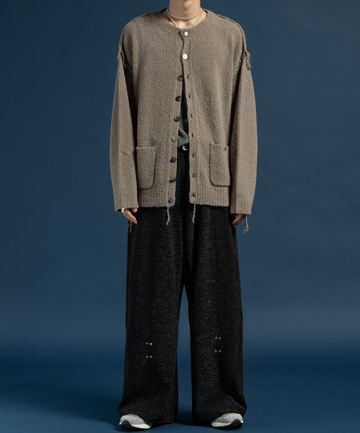 キャメルヘアカーディガン