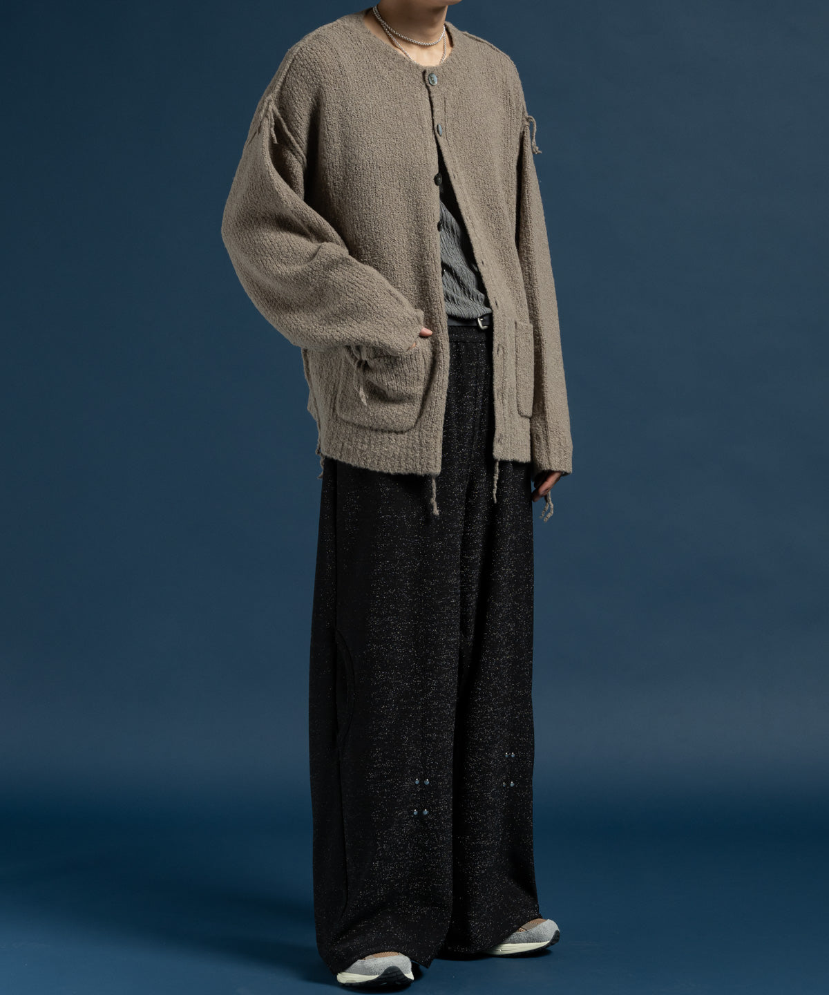 キャメルヘアカーディガン