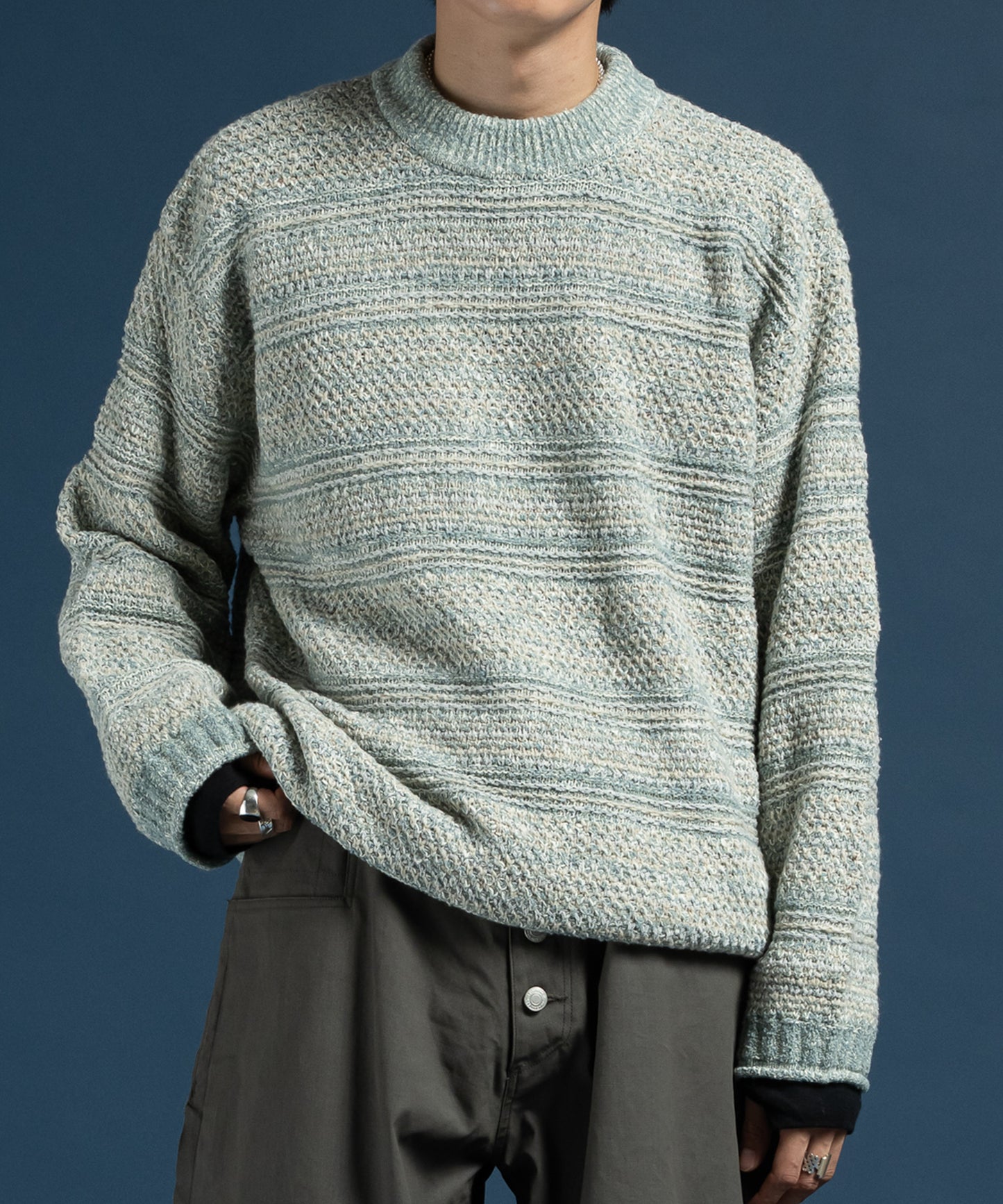 Multi Border Mix Pullover