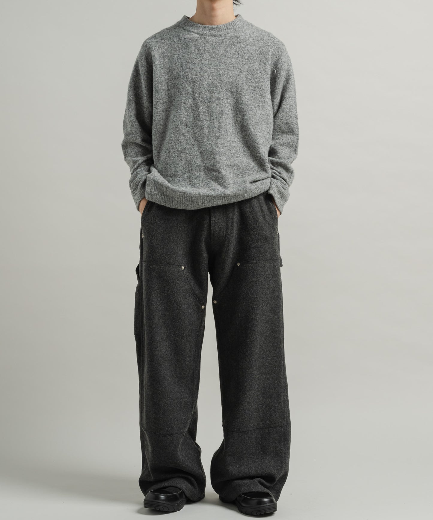 MELANGE PAINTER PANTS