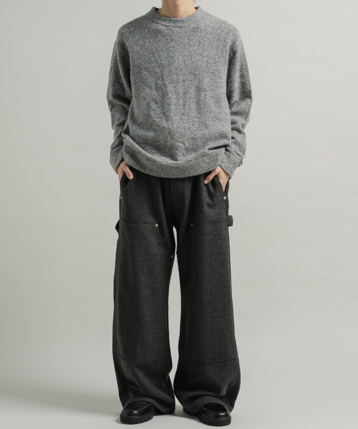 MELANGE PAINTER PANTS