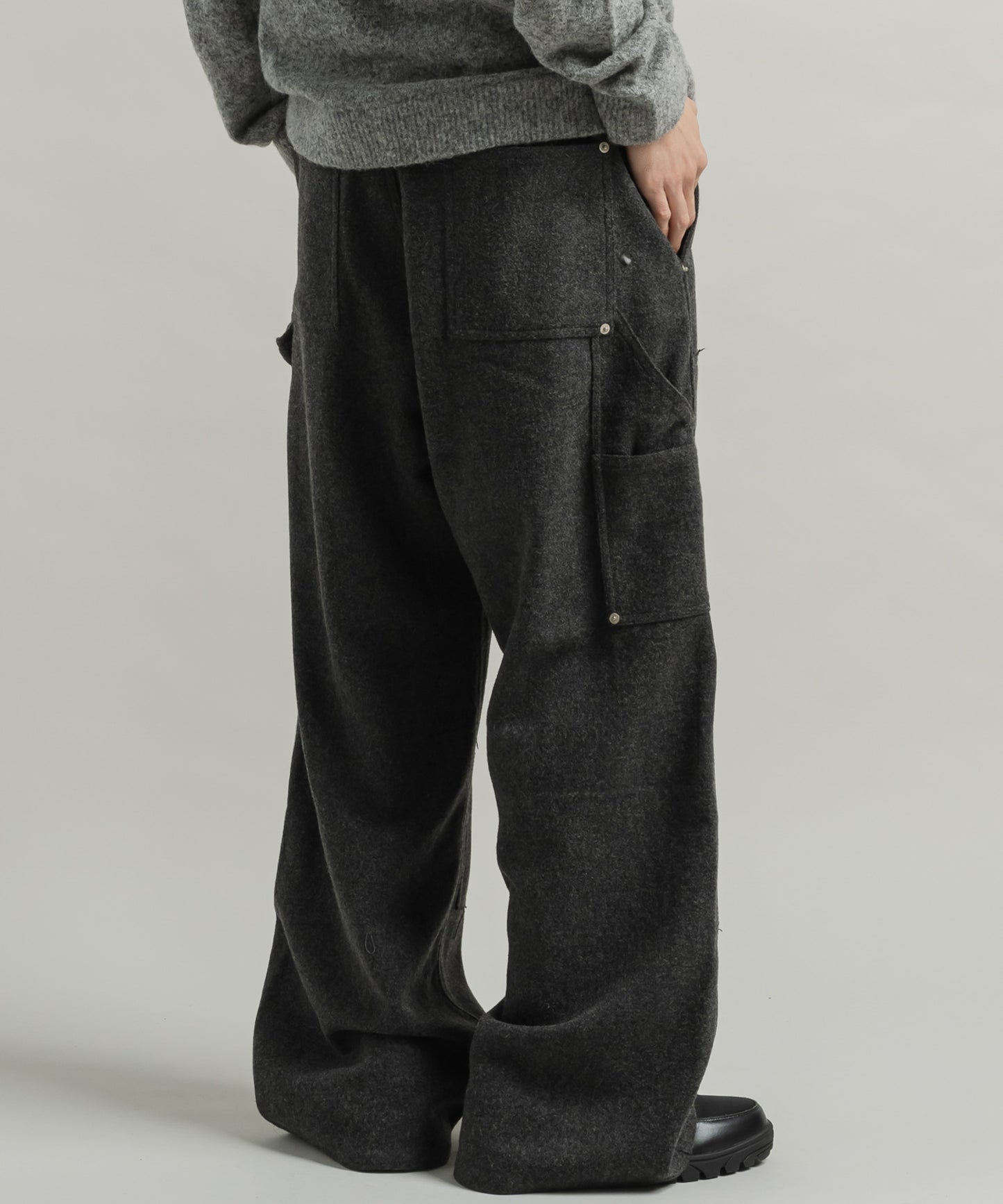 MELANGE PAINTER PANTS