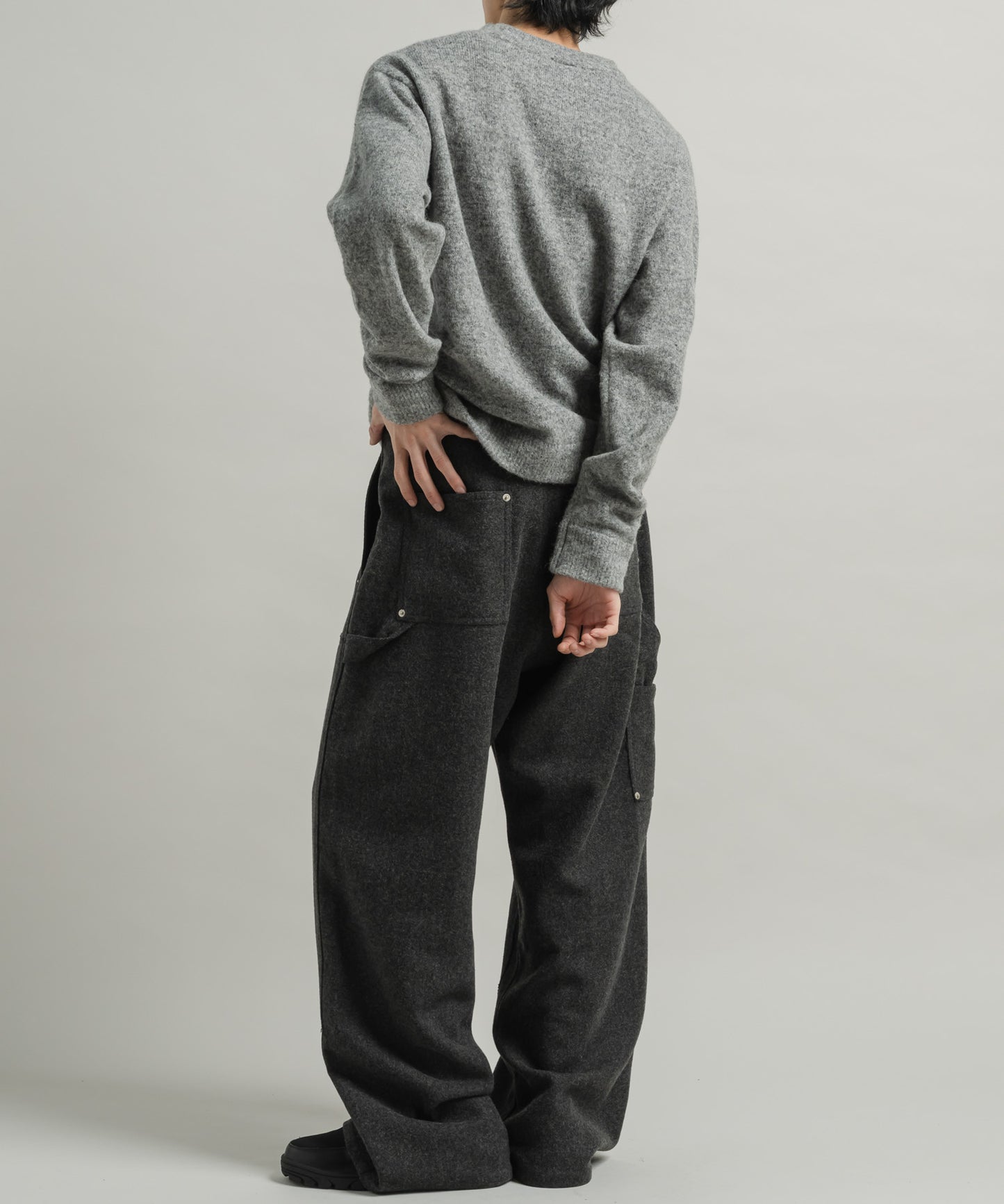 MELANGE PAINTER PANTS