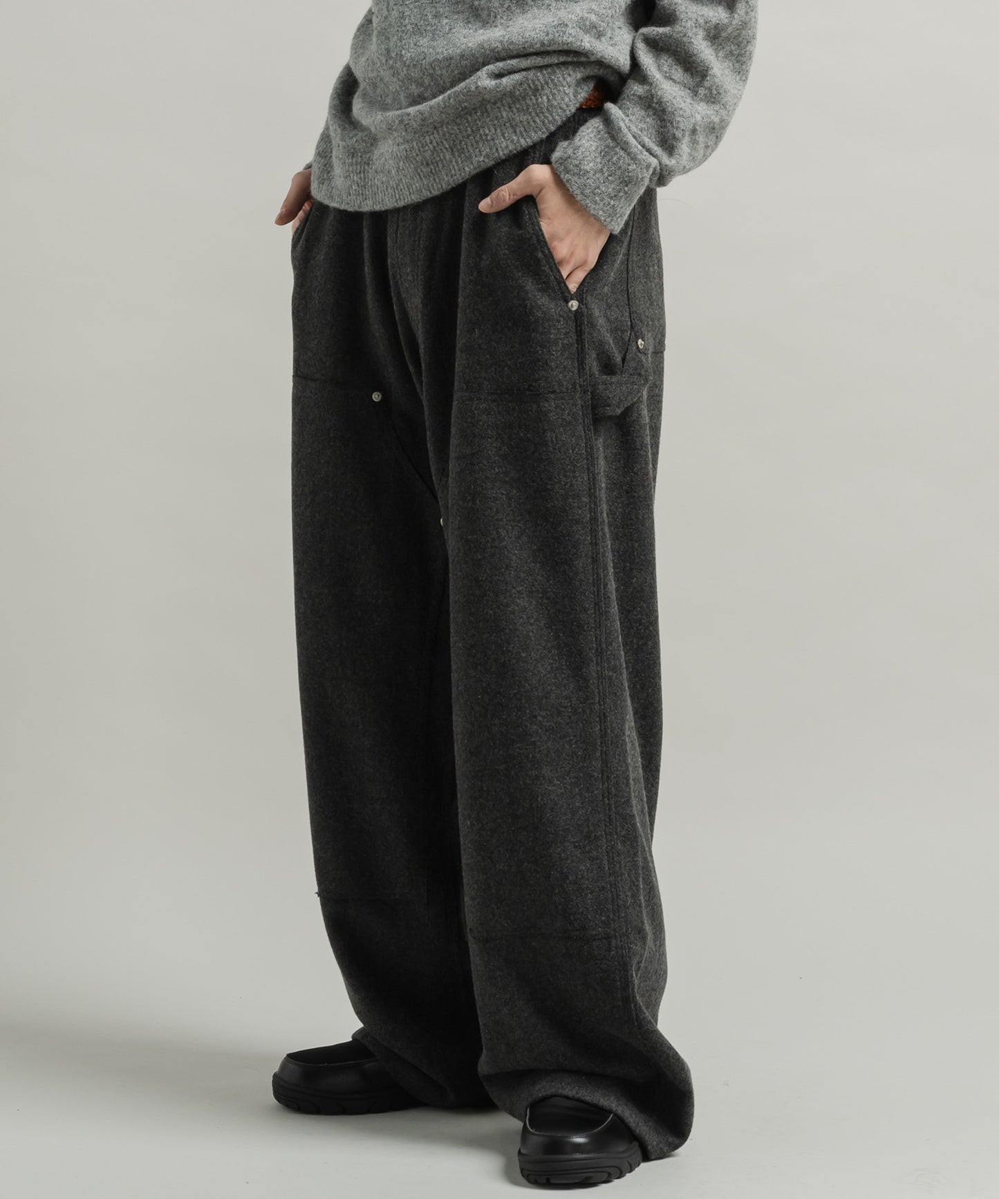 MELANGE PAINTER PANTS