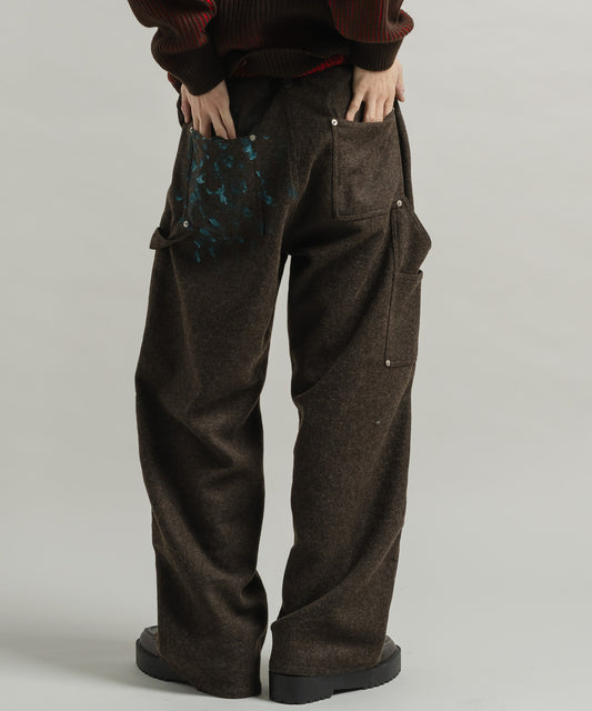 MELANGE PAINTER PANTS (spray)