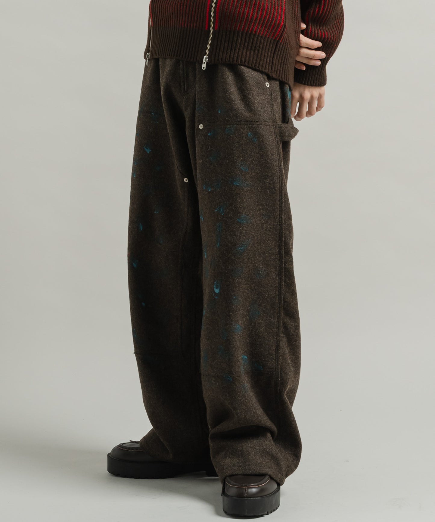 MELANGE PAINTER PANTS (spray)