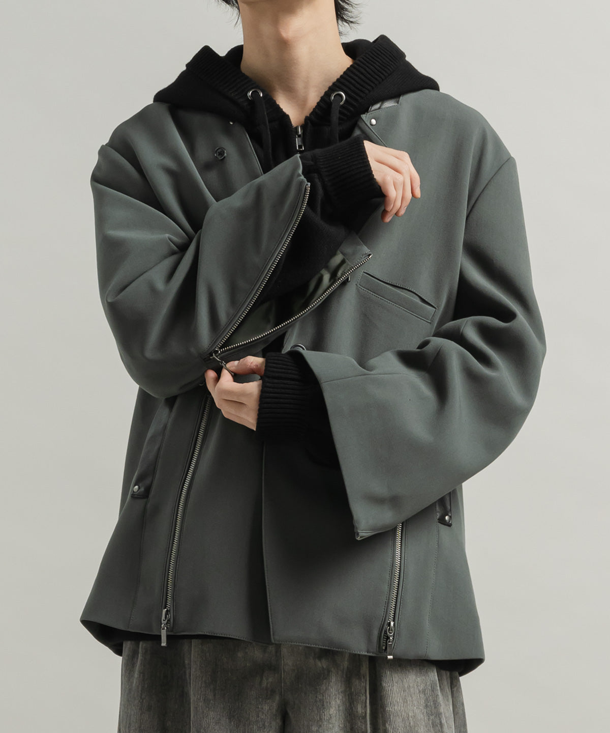 COLLARLESS ZIP JACKET – Enkor