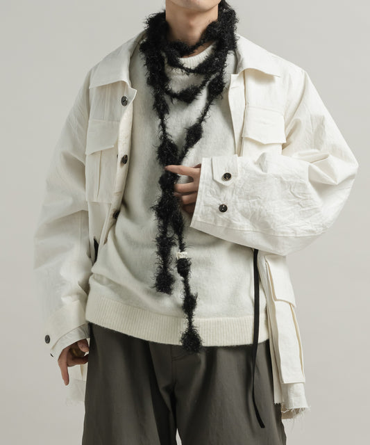 手編みマフラー