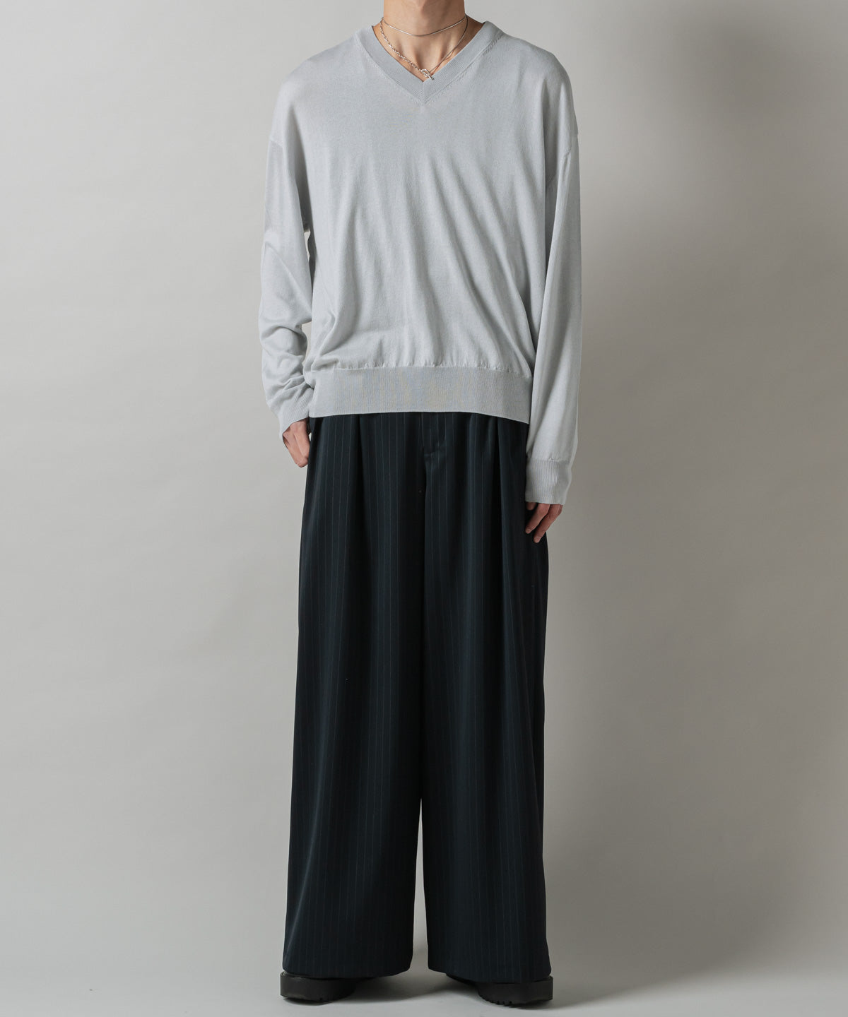 SILKxCASHMERE V-NECK KNIT