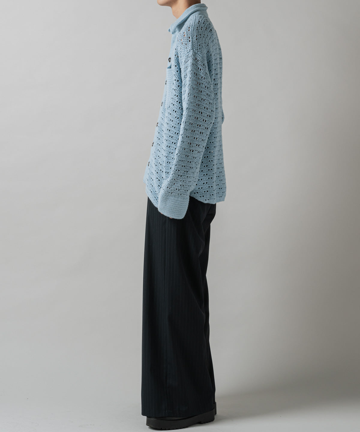 HAND KNITTING MESH SHIRT