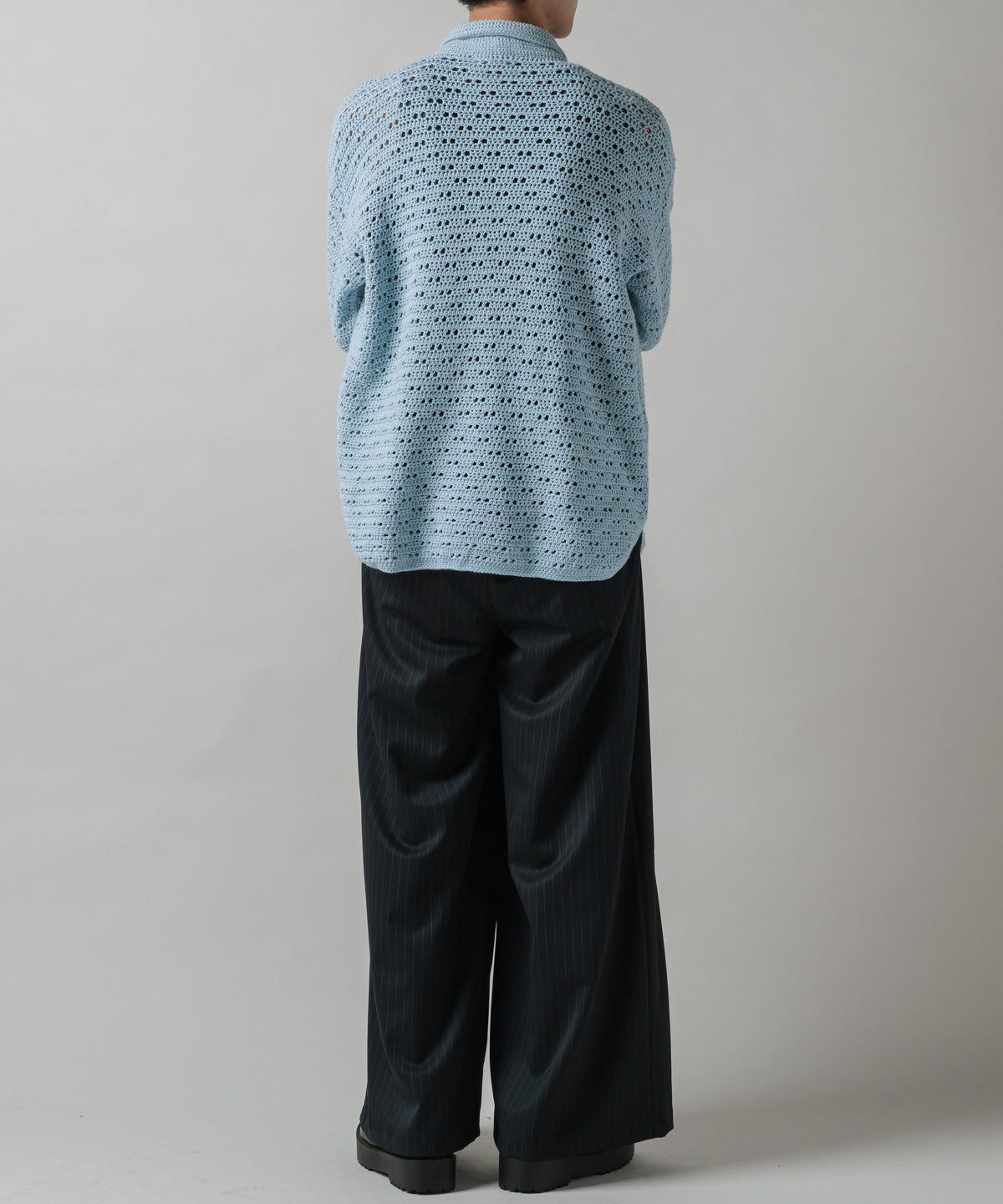 HAND KNITTING MESH SHIRT