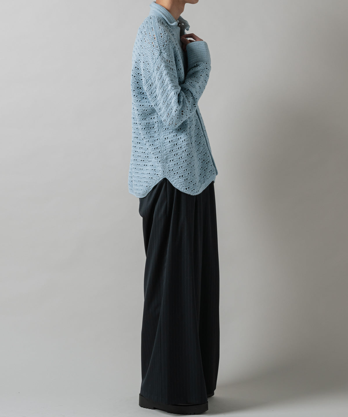 HAND KNITTING MESH SHIRT