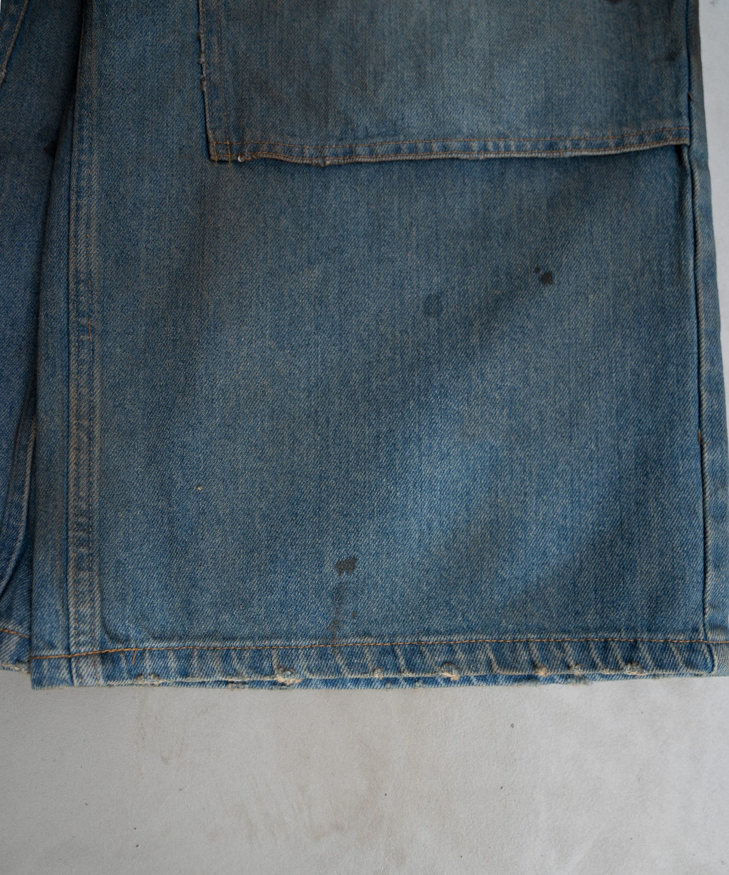 DOUBLE KNEE DENIM PANTS