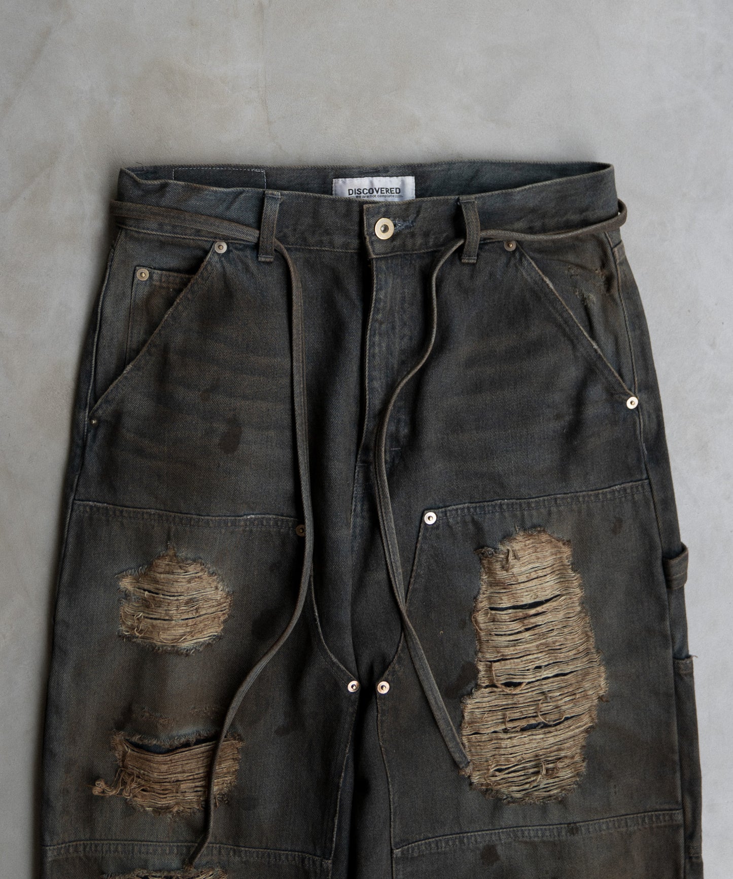 DOUBLE KNEE DENIM PANTS