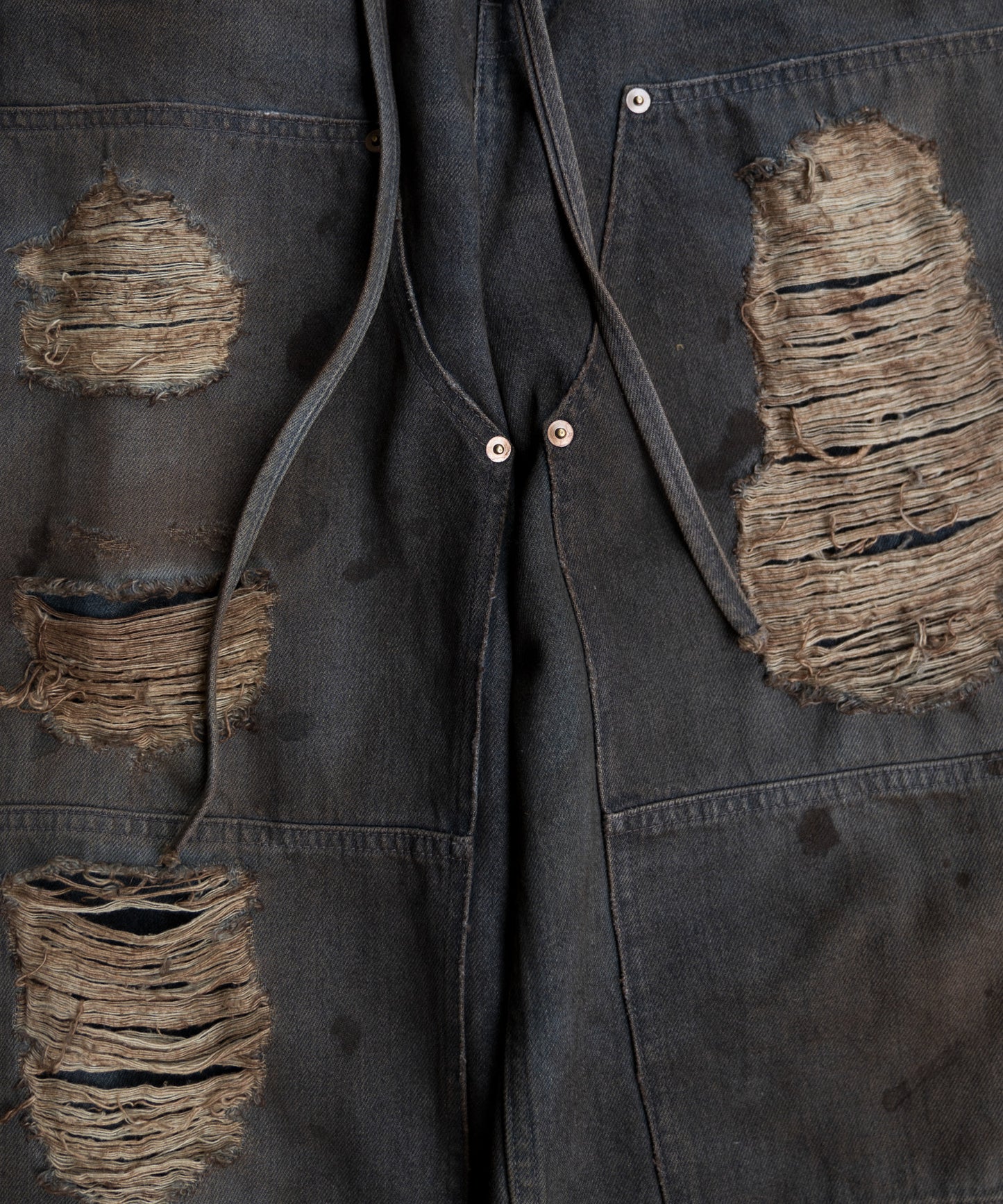 DOUBLE KNEE DENIM PANTS