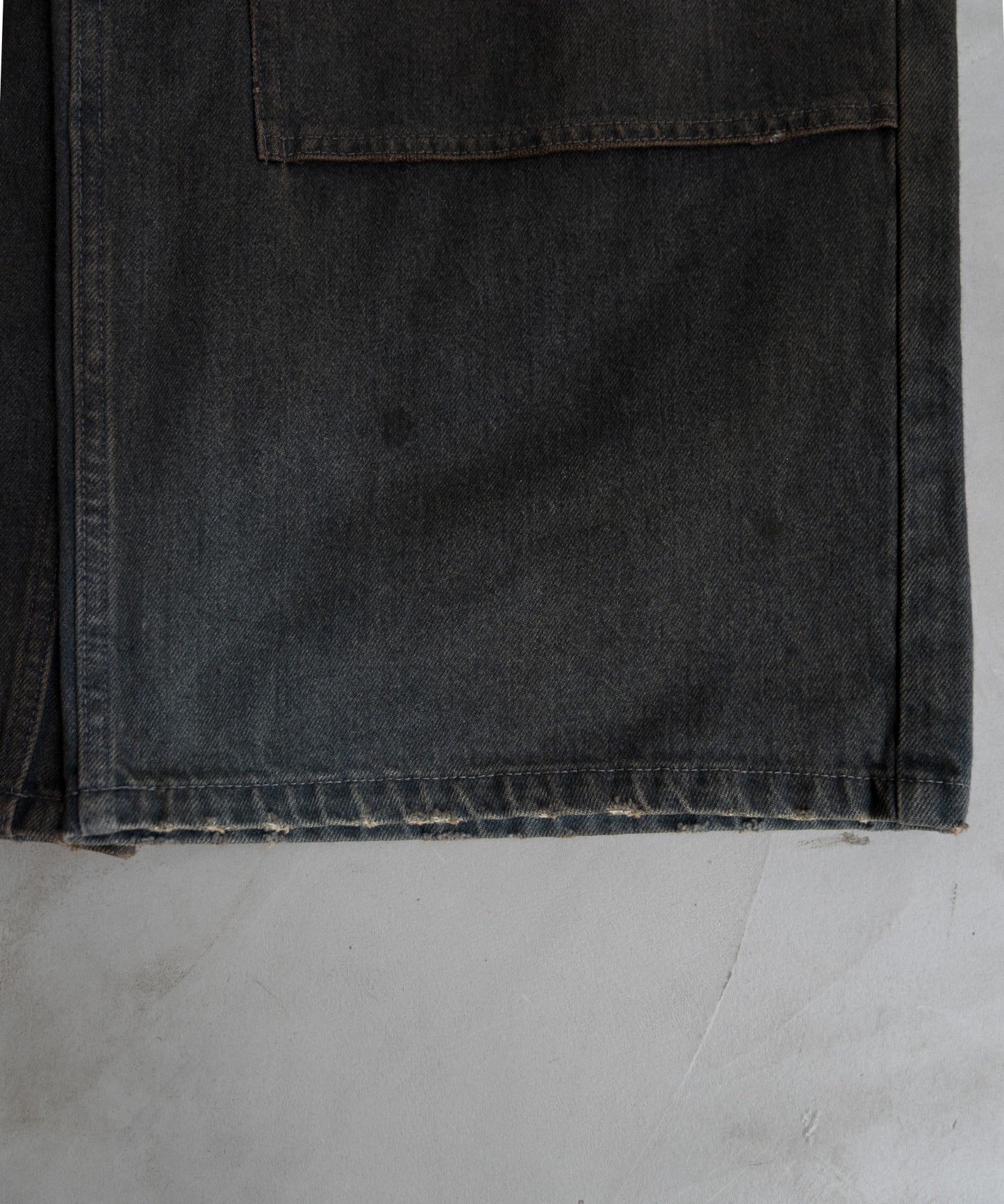 DOUBLE KNEE DENIM PANTS