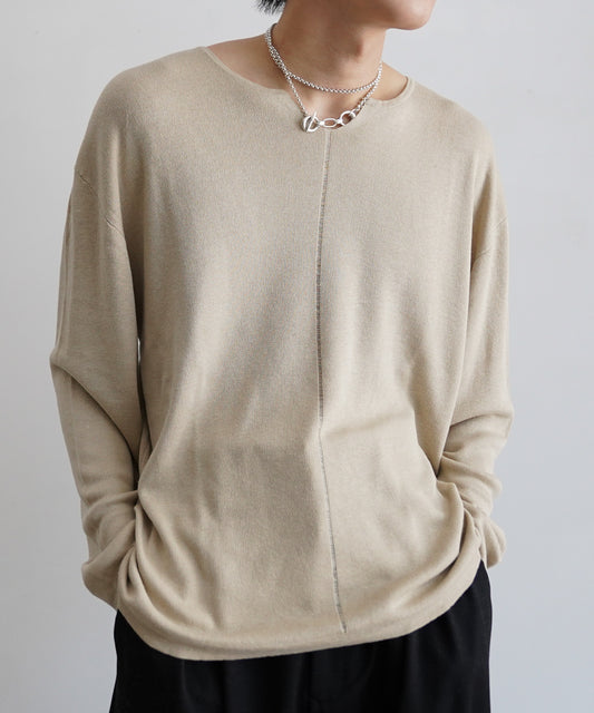 KEY-NECK PULLOVER
