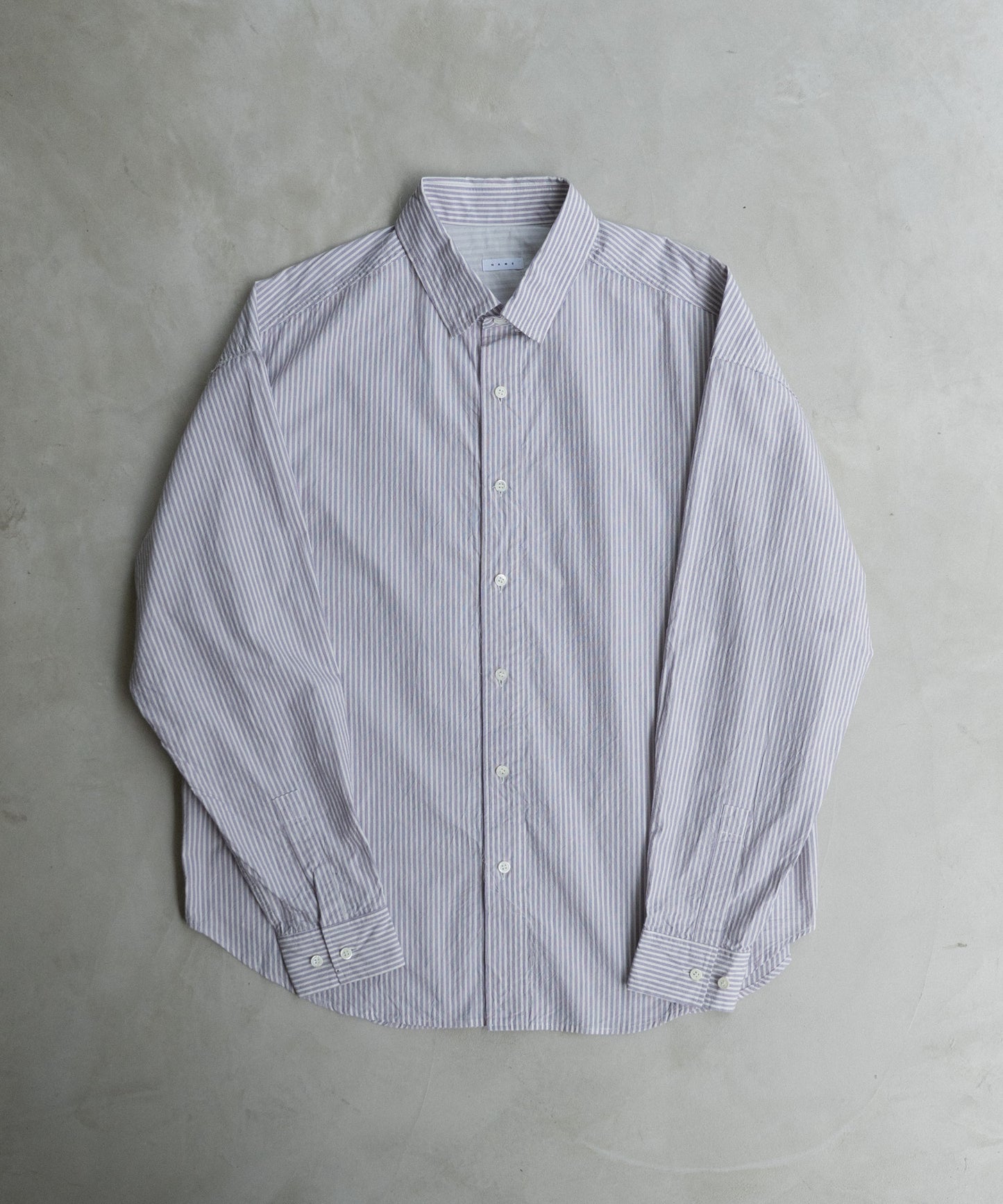 STRIPE WIDE SHIRT : CUT-OFF & SWITCHING