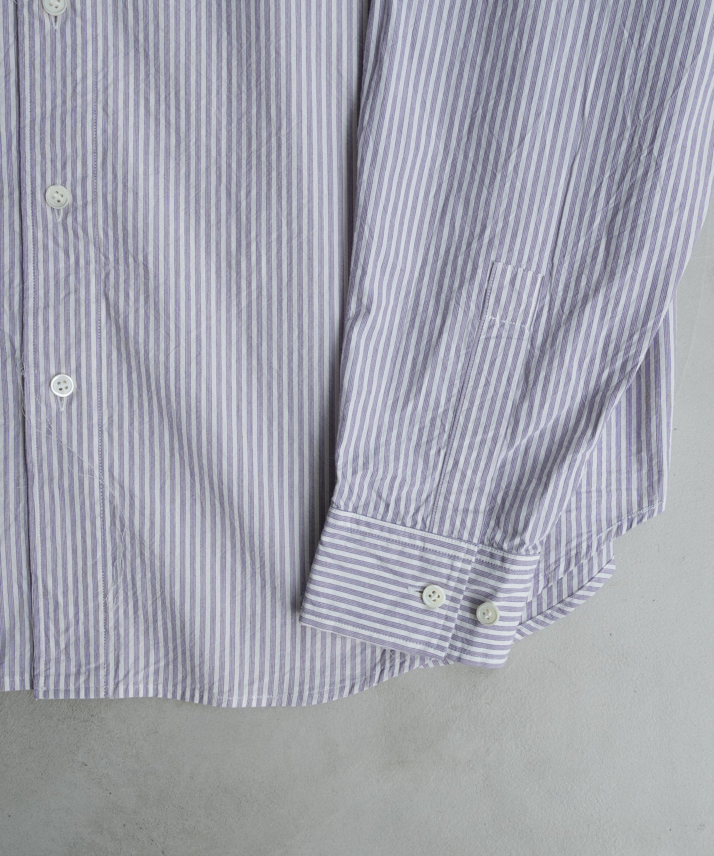 STRIPE WIDE SHIRT : CUT-OFF & SWITCHING
